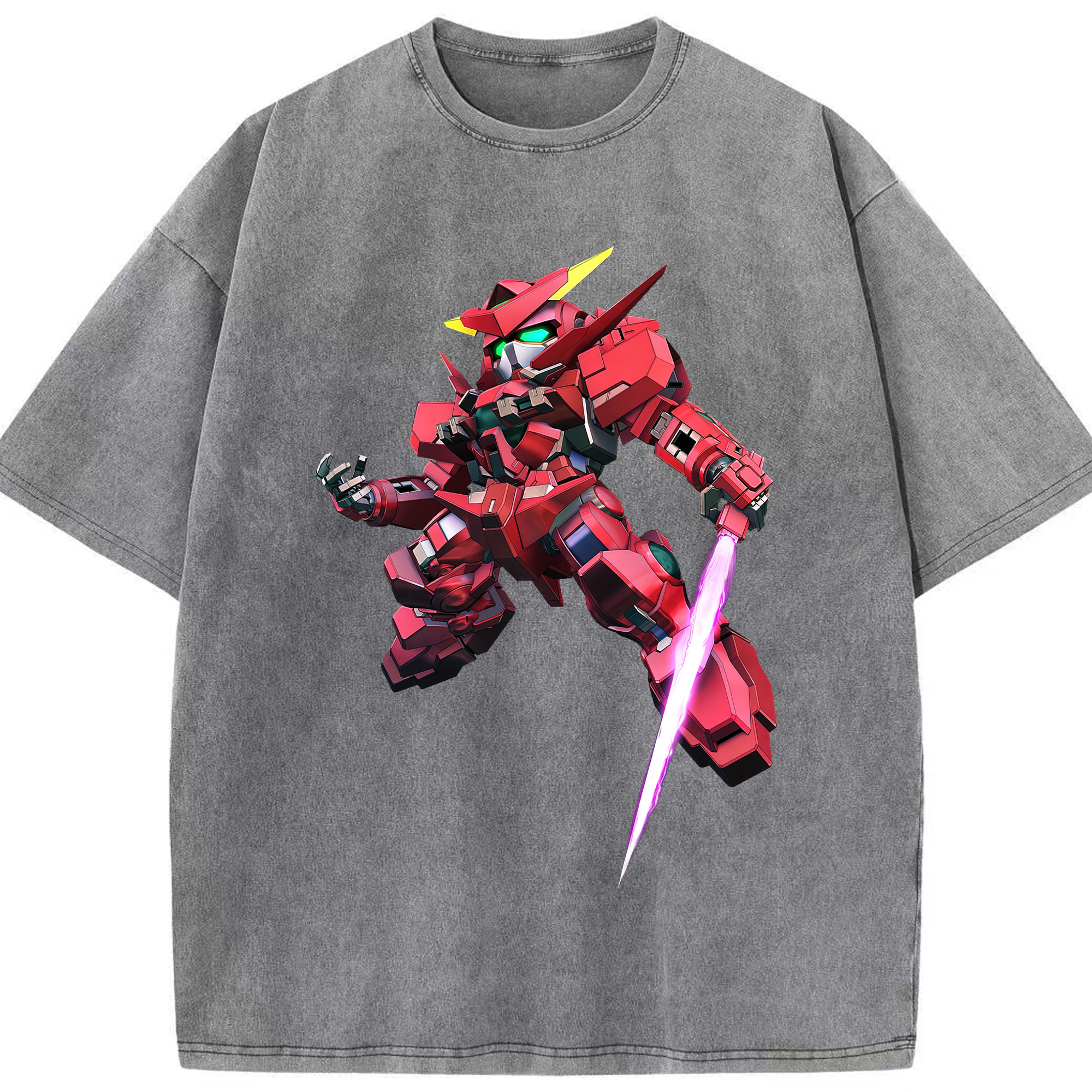 （画像用） 機動戦士ガンダム Mobile Suit Gundam 綿100% ヴィンテージ風 半袖Tシャツ（フロントプリント）