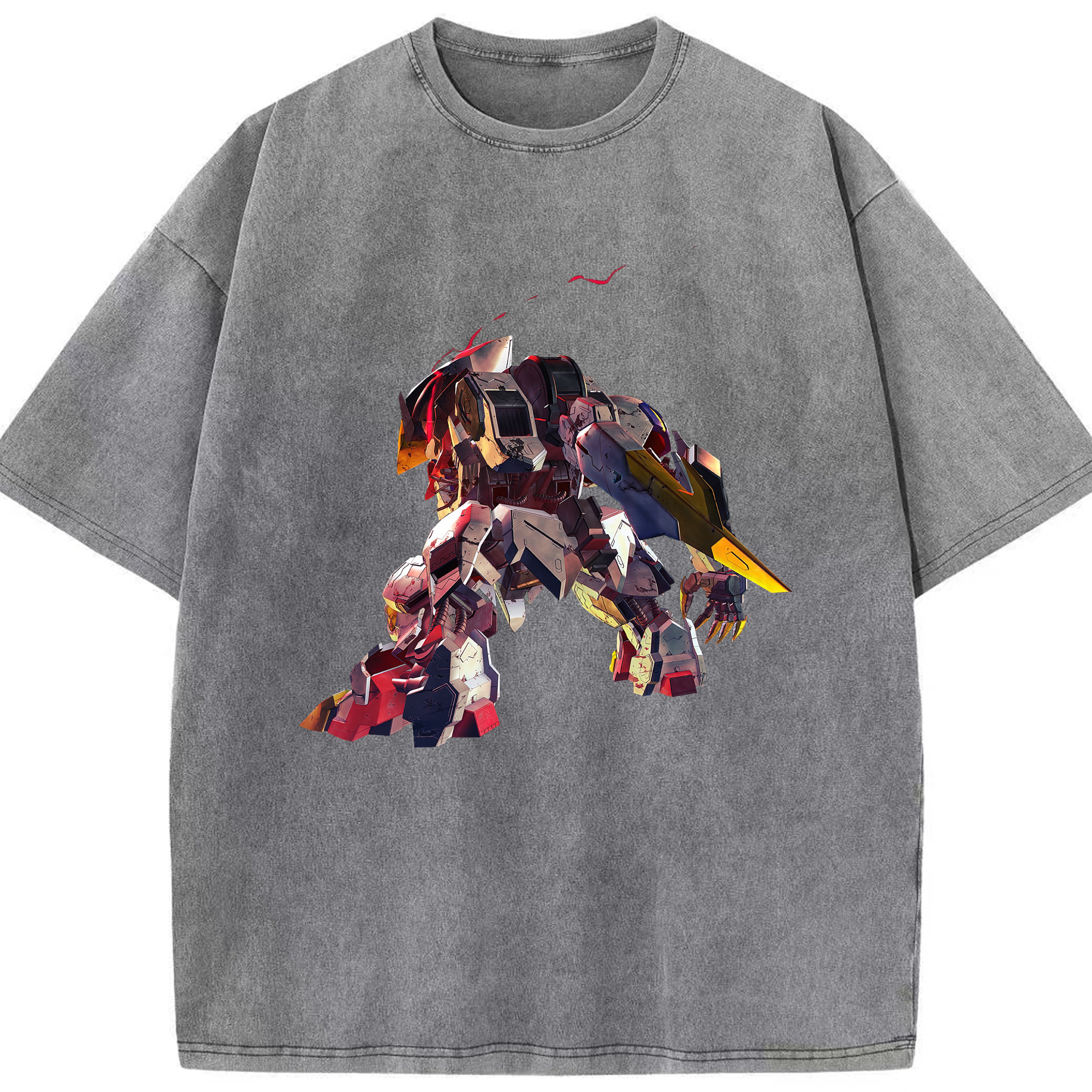 （画像用） 機動戦士ガンダム Mobile Suit Gundam 綿100% ヴィンテージ風 半袖Tシャツ（フロントプリント）
