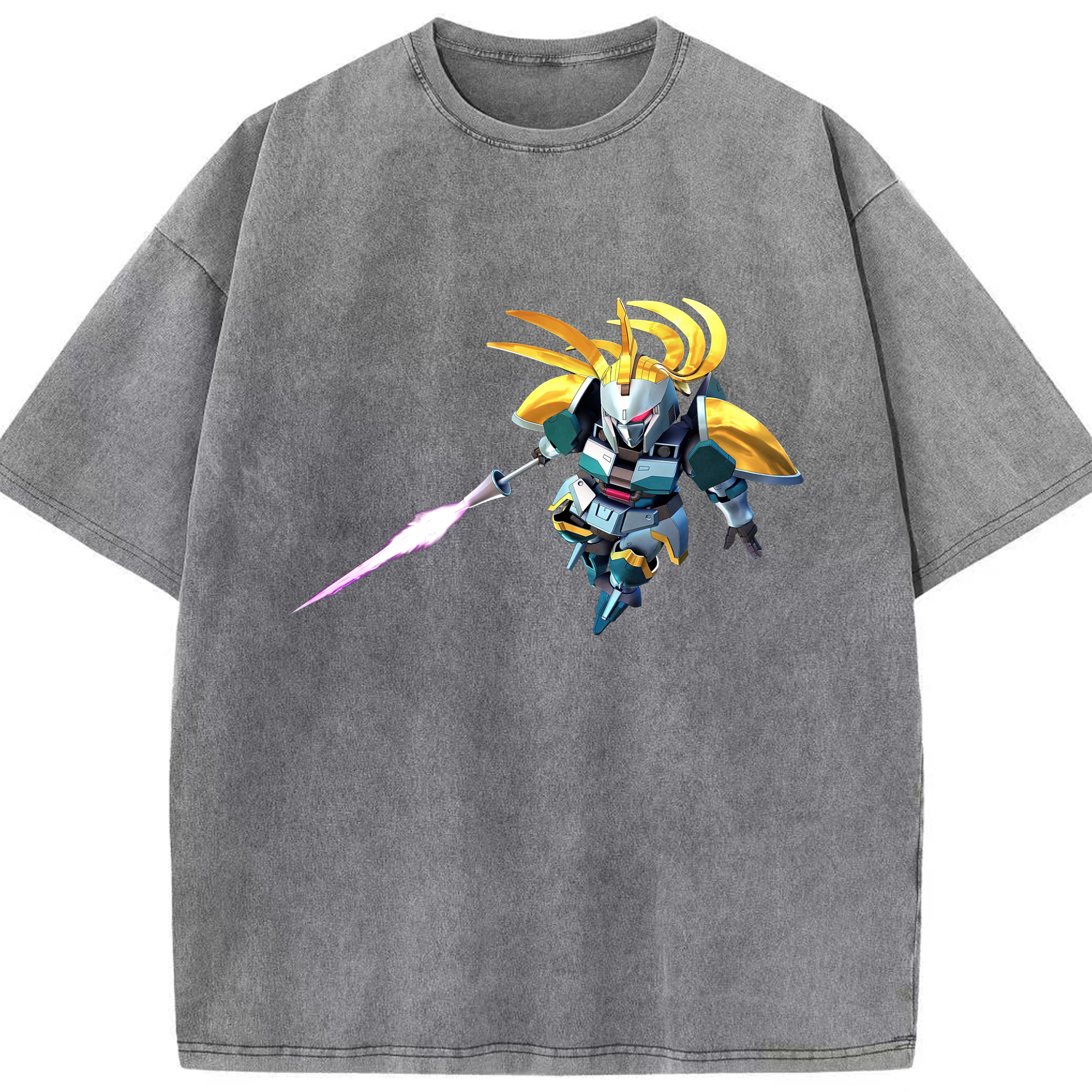 （画像用） 機動戦士ガンダム Mobile Suit Gundam 綿100% ヴィンテージ風 半袖Tシャツ（フロントプリント）