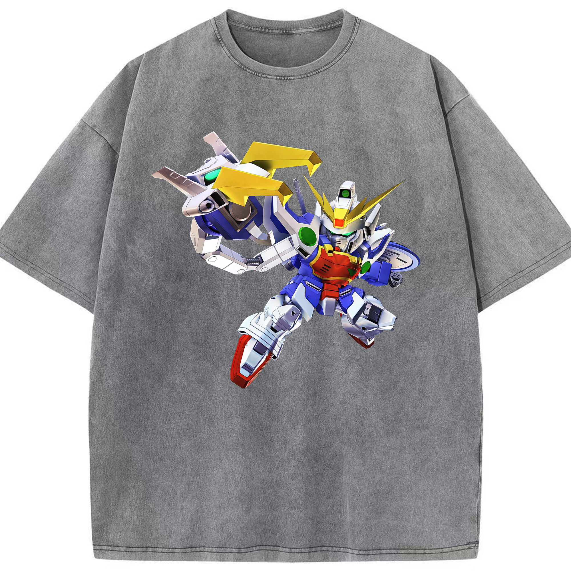 （画像用） 機動戦士ガンダム Mobile Suit Gundam 綿100% ヴィンテージ風 半袖Tシャツ（フロントプリント）