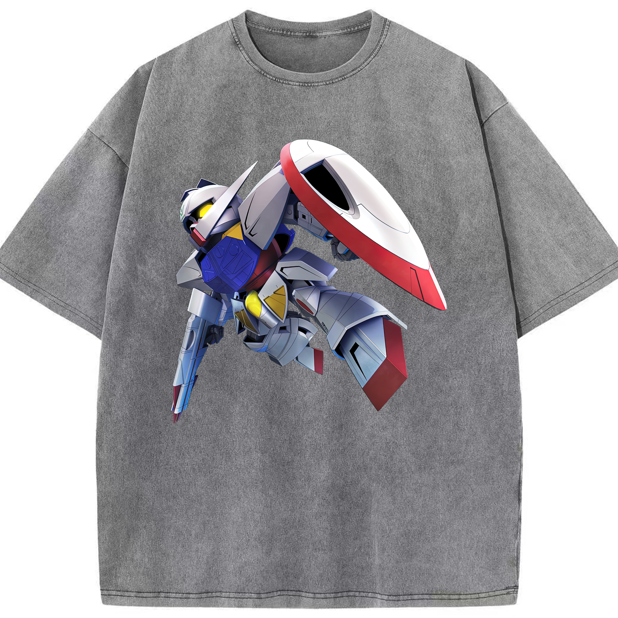 （画像用） 機動戦士ガンダム Mobile Suit Gundam 綿100% ヴィンテージ風 半袖Tシャツ（フロントプリント）