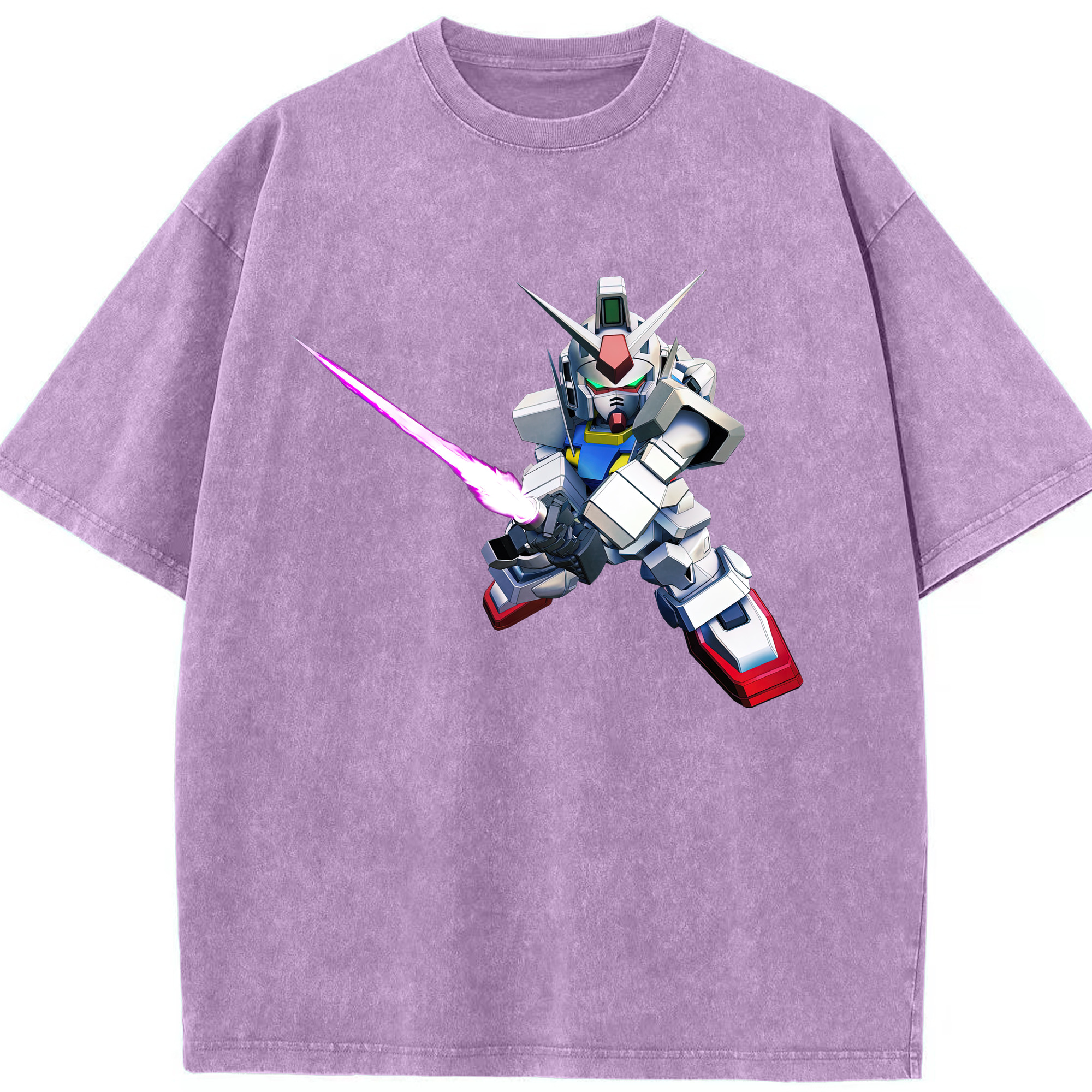 （画像用） 機動戦士ガンダム Mobile Suit Gundam 綿100% ヴィンテージ風 半袖Tシャツ（フロントプリント）