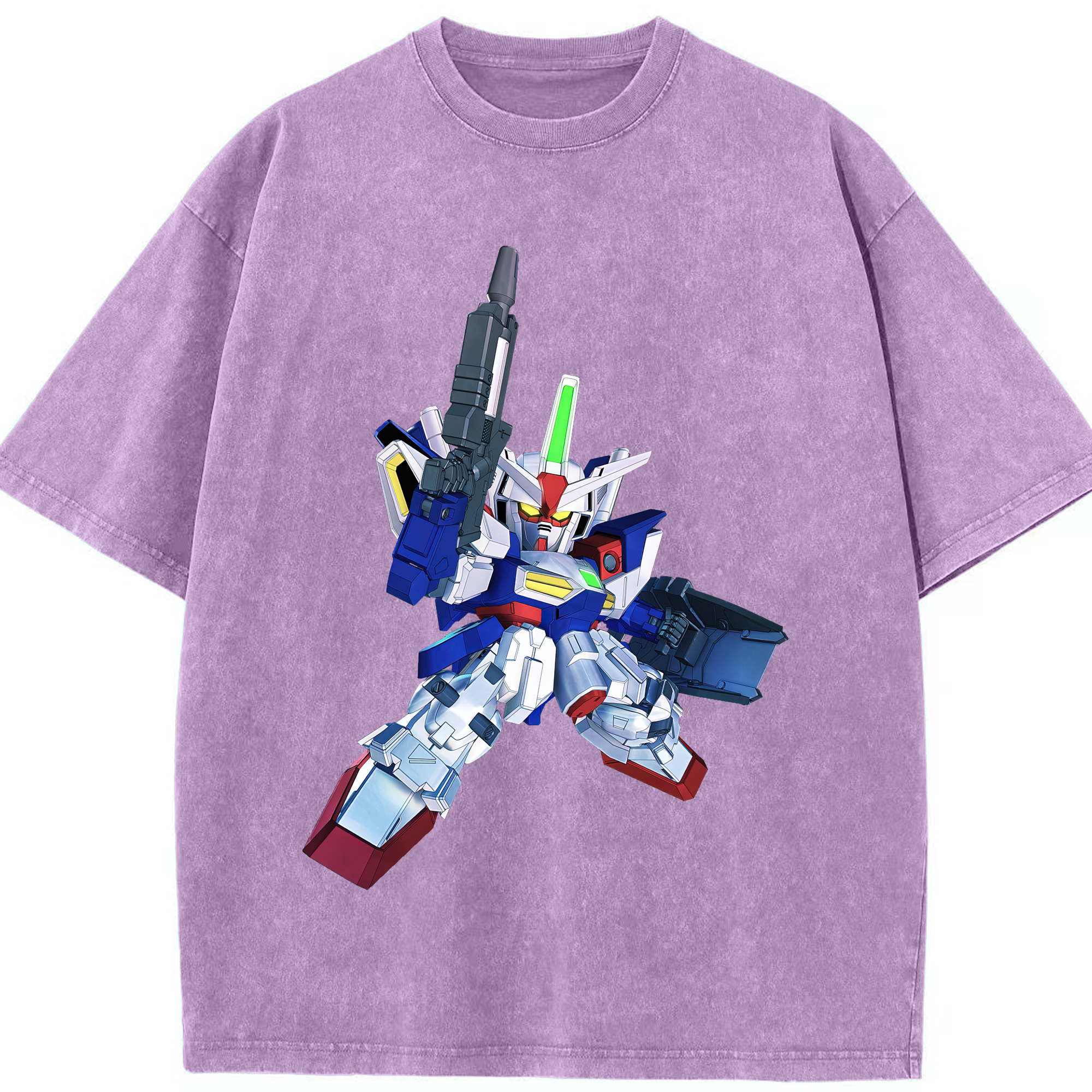 （画像用） 機動戦士ガンダム Mobile Suit Gundam 綿100% ヴィンテージ風 半袖Tシャツ（フロントプリント）