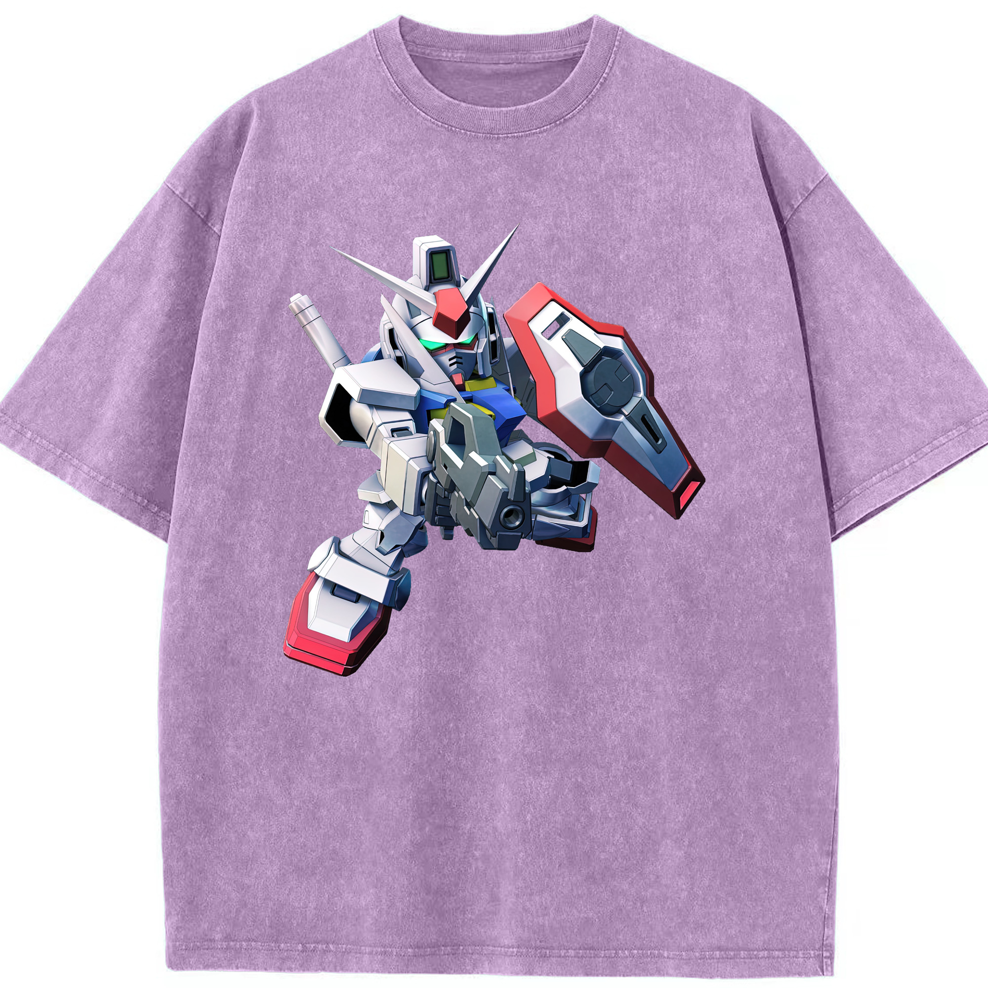（画像用） 機動戦士ガンダム Mobile Suit Gundam 綿100% ヴィンテージ風 半袖Tシャツ（フロントプリント）