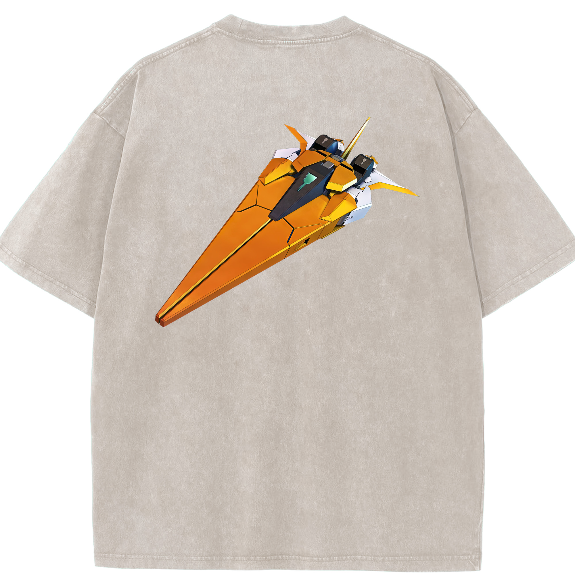 （画像用） 機動戦士ガンダム Mobile Suit Gundam 綿100% ヴィンテージ風 半袖Tシャツ（背面プリント）