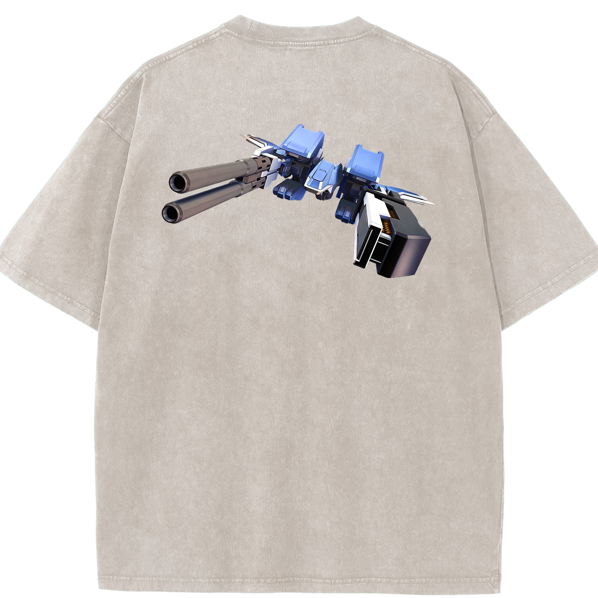 （画像用） 機動戦士ガンダム Mobile Suit Gundam 綿100% ヴィンテージ風 半袖Tシャツ（背面プリント）