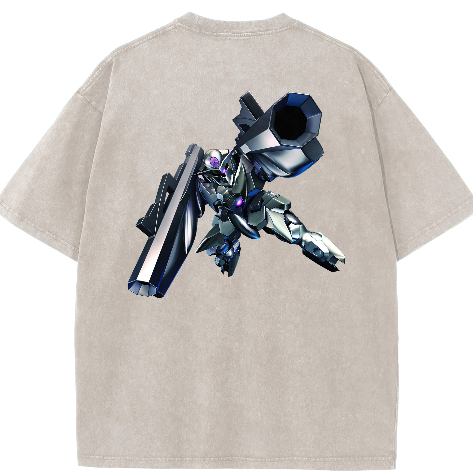 （画像用） 機動戦士ガンダム Mobile Suit Gundam 綿100% ヴィンテージ風 半袖Tシャツ（背面プリント）