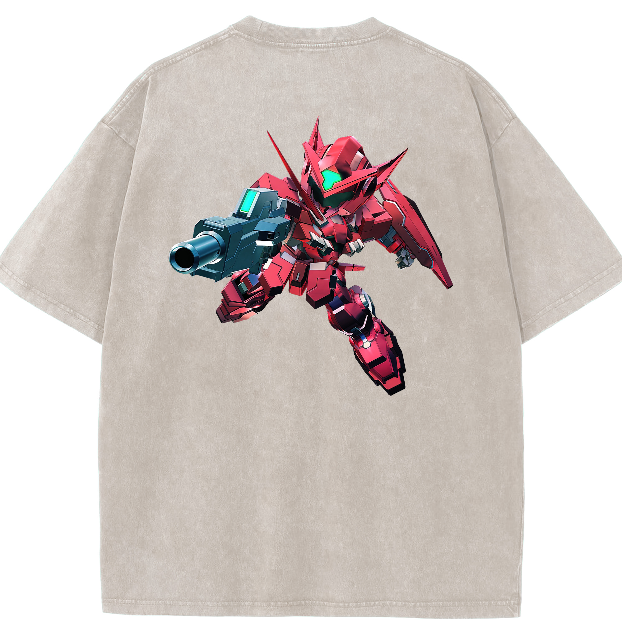 （画像用） 機動戦士ガンダム Mobile Suit Gundam 綿100% ヴィンテージ風 半袖Tシャツ（背面プリント）