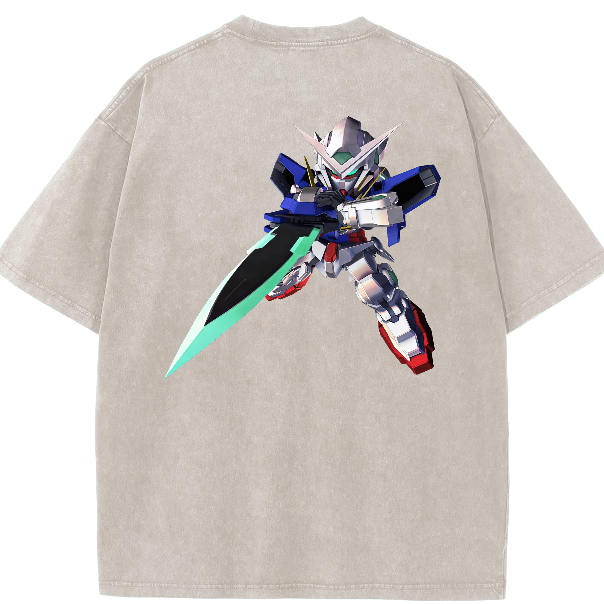 （画像用） 機動戦士ガンダム Mobile Suit Gundam 綿100% ヴィンテージ風 半袖Tシャツ（背面プリント）