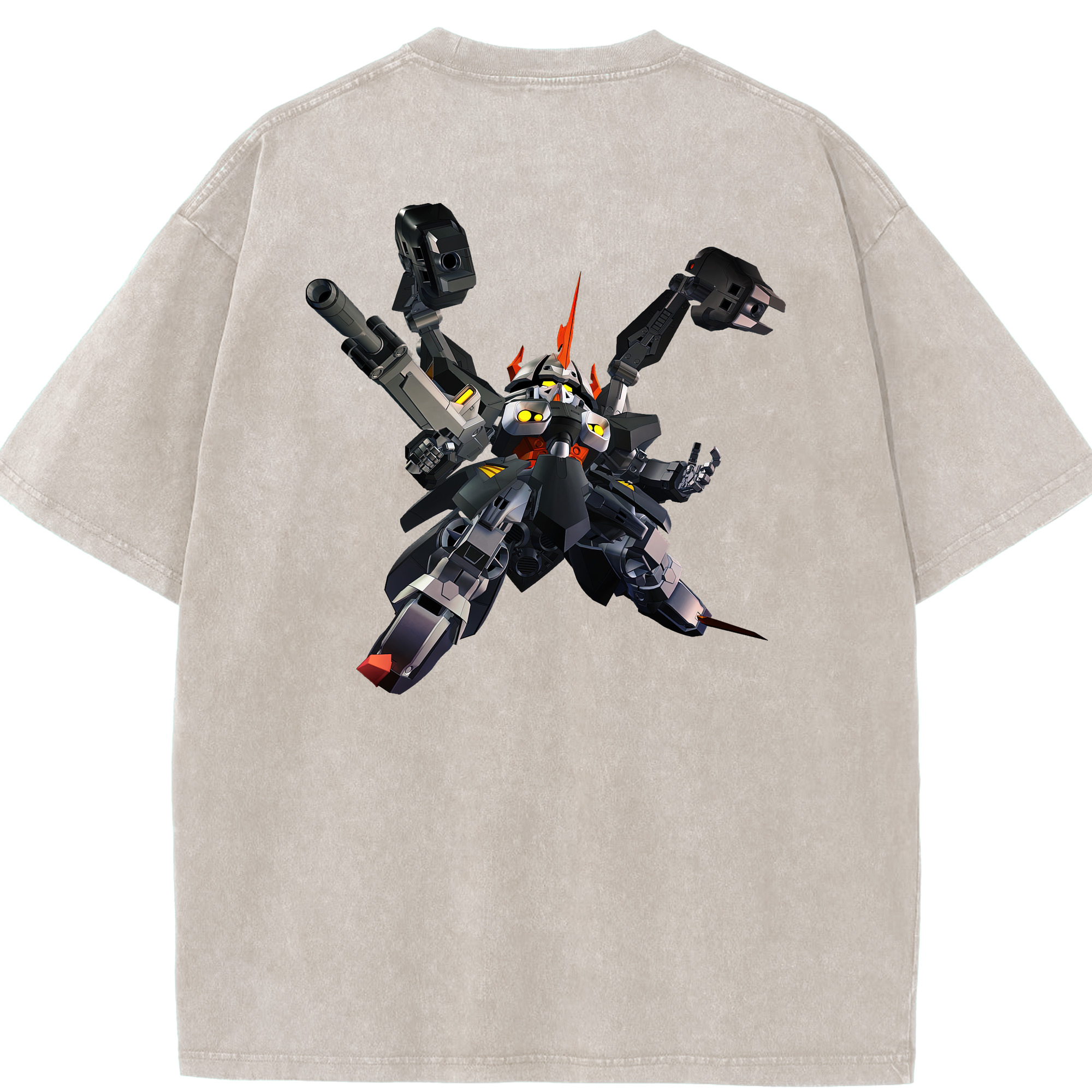 （画像用） 機動戦士ガンダム Mobile Suit Gundam 綿100% ヴィンテージ風 半袖Tシャツ（背面プリント）