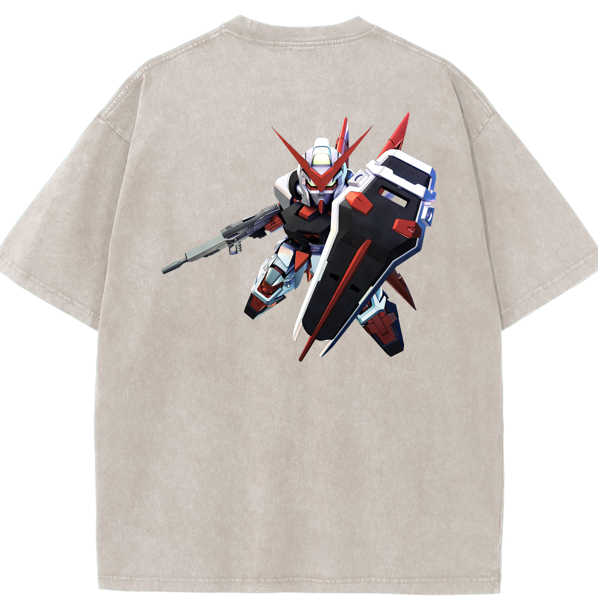（画像用） 機動戦士ガンダム Mobile Suit Gundam 綿100% ヴィンテージ風 半袖Tシャツ（背面プリント）