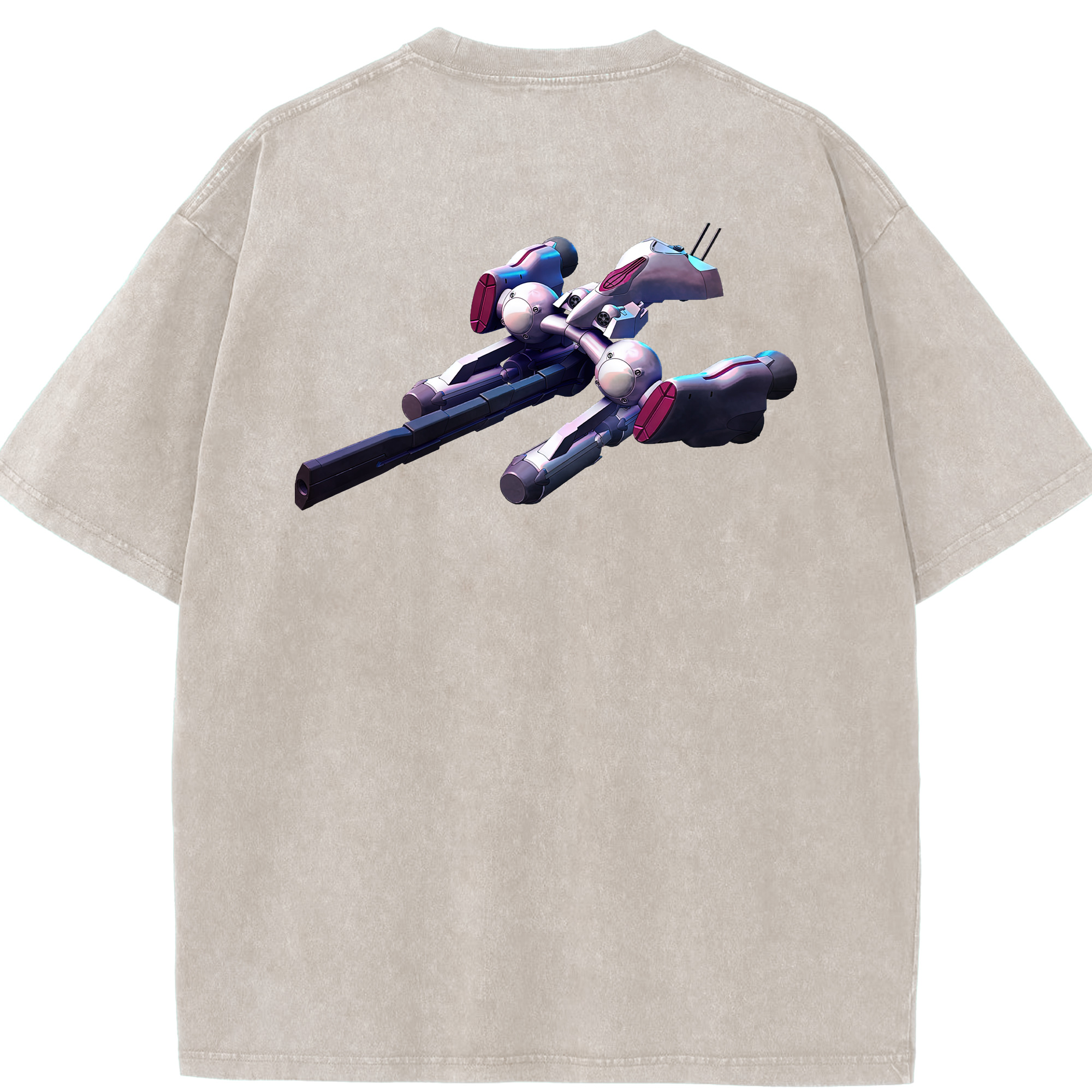 （画像用） 機動戦士ガンダム Mobile Suit Gundam 綿100% ヴィンテージ風 半袖Tシャツ（背面プリント）