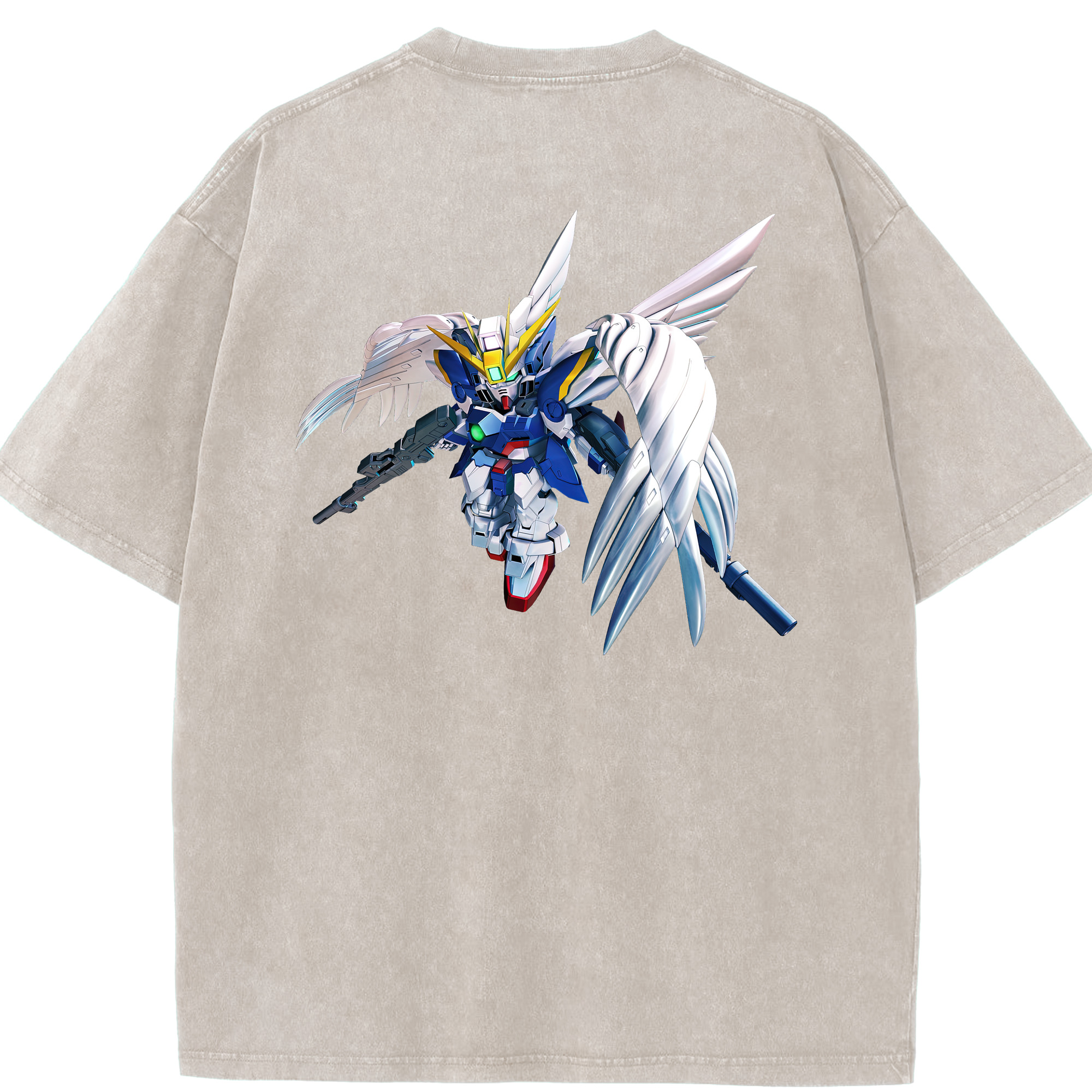 （画像用） 機動戦士ガンダム Mobile Suit Gundam 綿100% ヴィンテージ風 半袖Tシャツ（背面プリント）