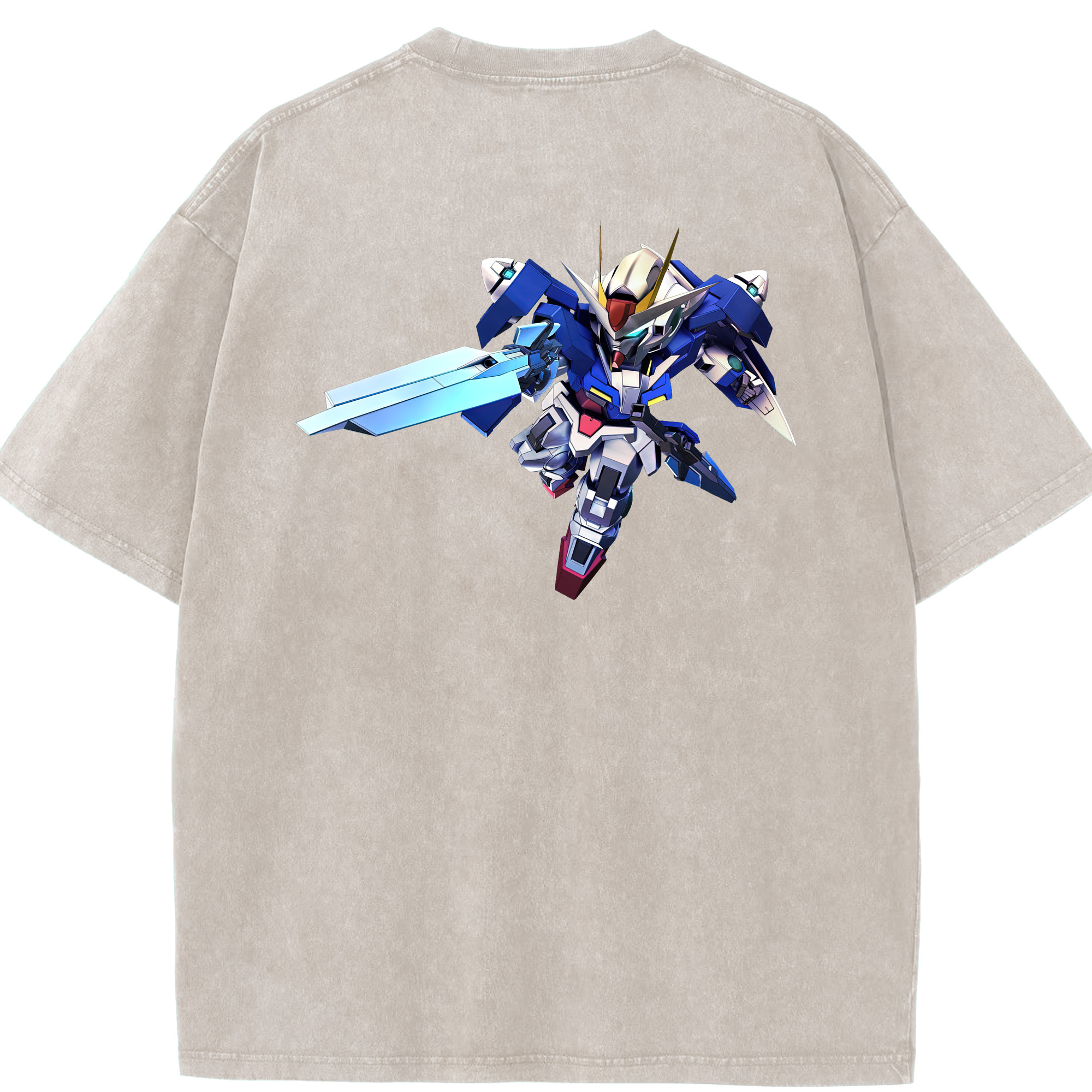 （画像用） 機動戦士ガンダム Mobile Suit Gundam 綿100% ヴィンテージ風 半袖Tシャツ（背面プリント）
