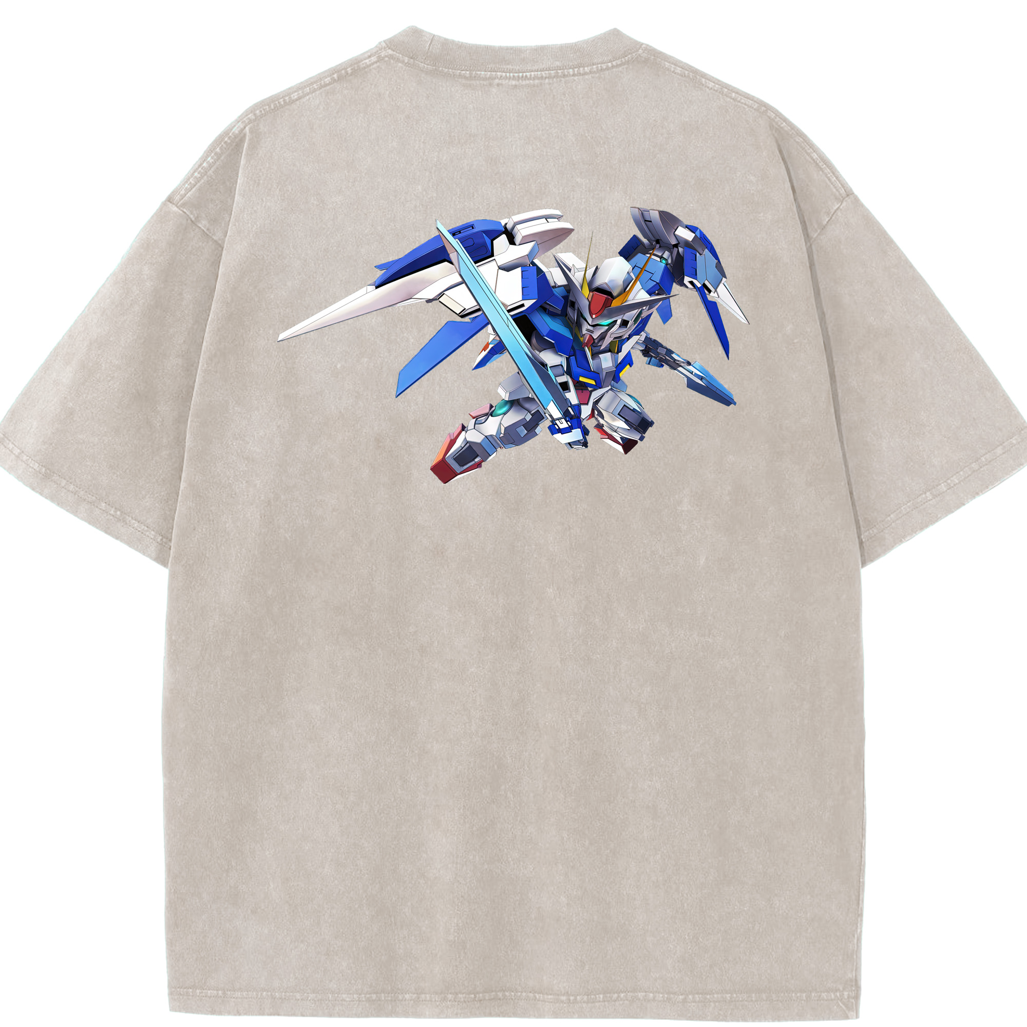 （画像用） 機動戦士ガンダム Mobile Suit Gundam 綿100% ヴィンテージ風 半袖Tシャツ（背面プリント）