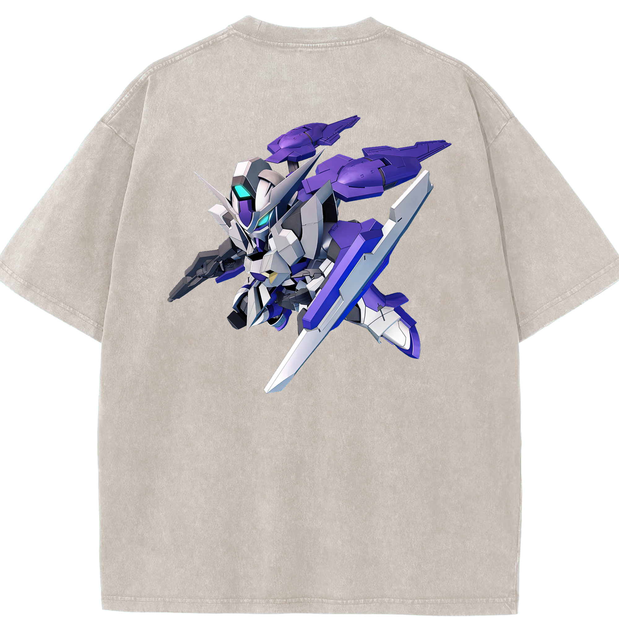 （画像用） 機動戦士ガンダム Mobile Suit Gundam 綿100% ヴィンテージ風 半袖Tシャツ（背面プリント）