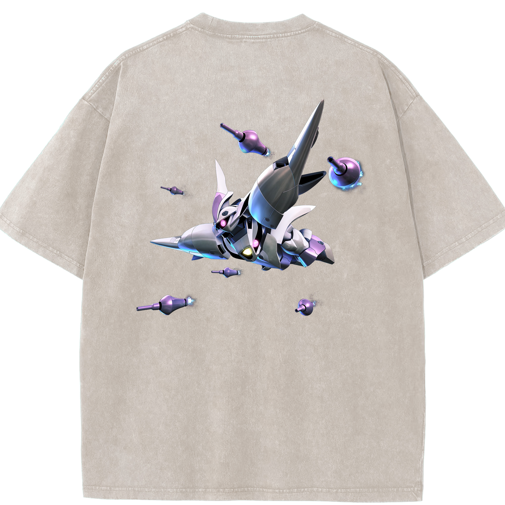 （画像用） 機動戦士ガンダム Mobile Suit Gundam 綿100% ヴィンテージ風 半袖Tシャツ（背面プリント）