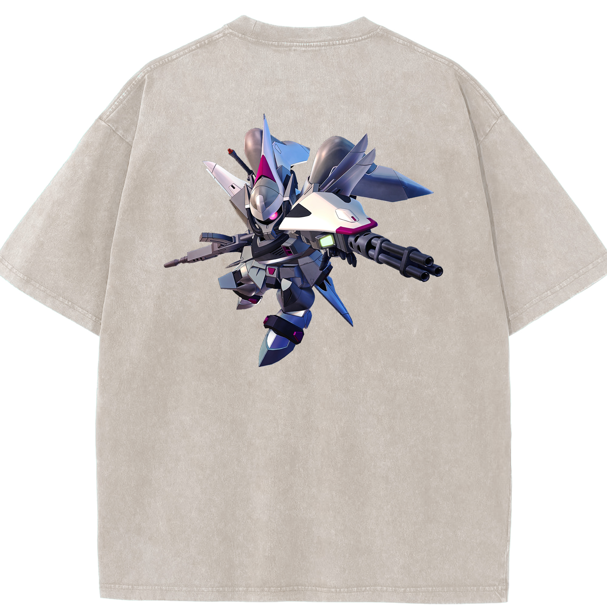 （画像用） 機動戦士ガンダム Mobile Suit Gundam 綿100% ヴィンテージ風 半袖Tシャツ（背面プリント）