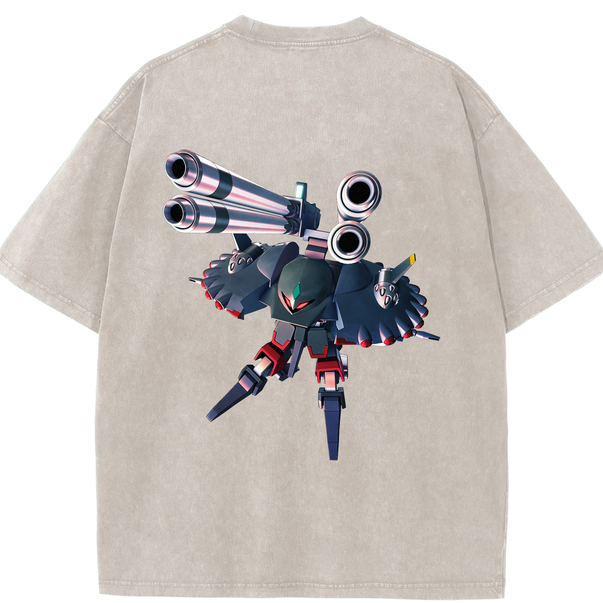 （画像用） 機動戦士ガンダム Mobile Suit Gundam 綿100% ヴィンテージ風 半袖Tシャツ（背面プリント）