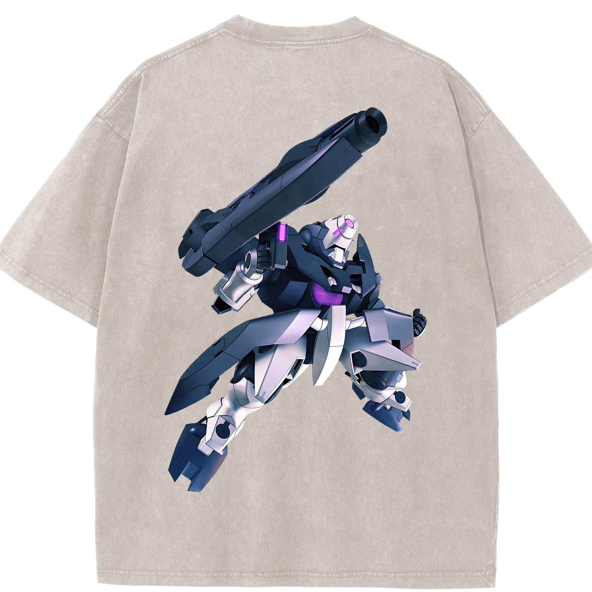 （画像用） 機動戦士ガンダム Mobile Suit Gundam 綿100% ヴィンテージ風 半袖Tシャツ（背面プリント）