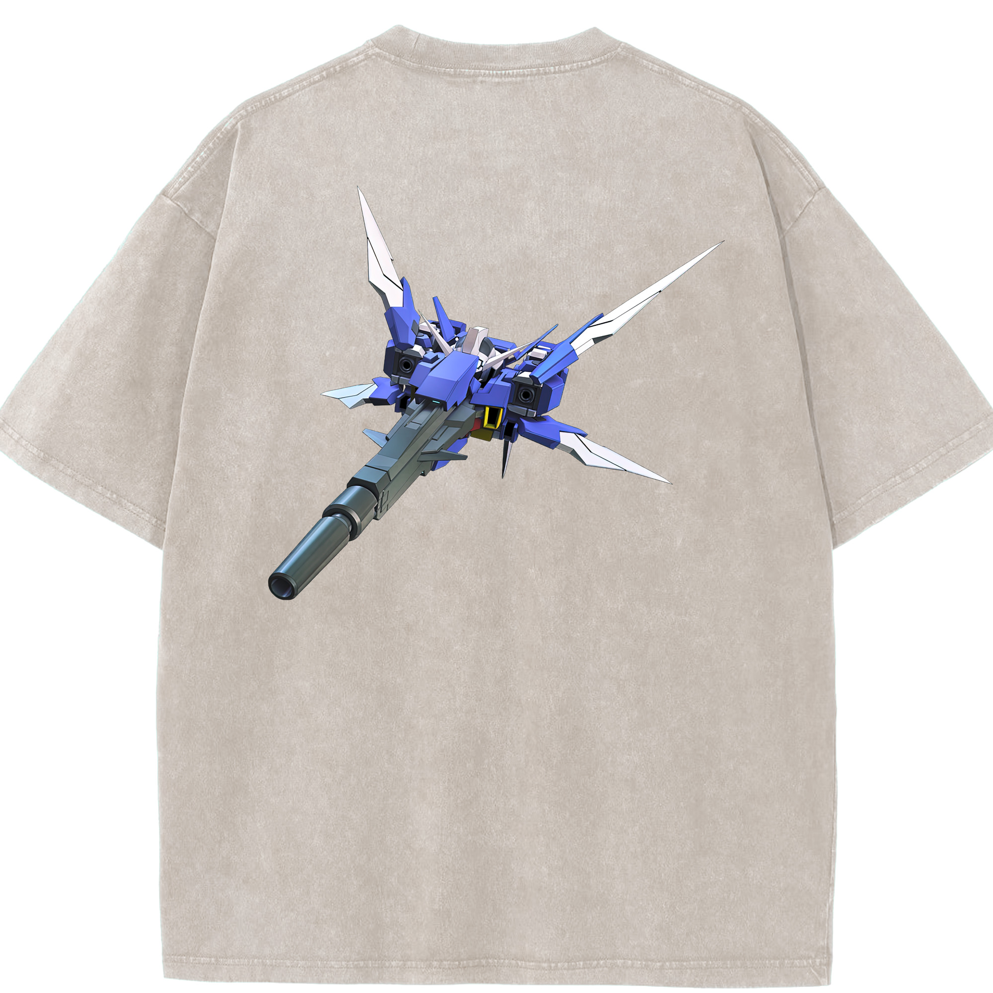 （画像用） 機動戦士ガンダム Mobile Suit Gundam 綿100% ヴィンテージ風 半袖Tシャツ（背面プリント）