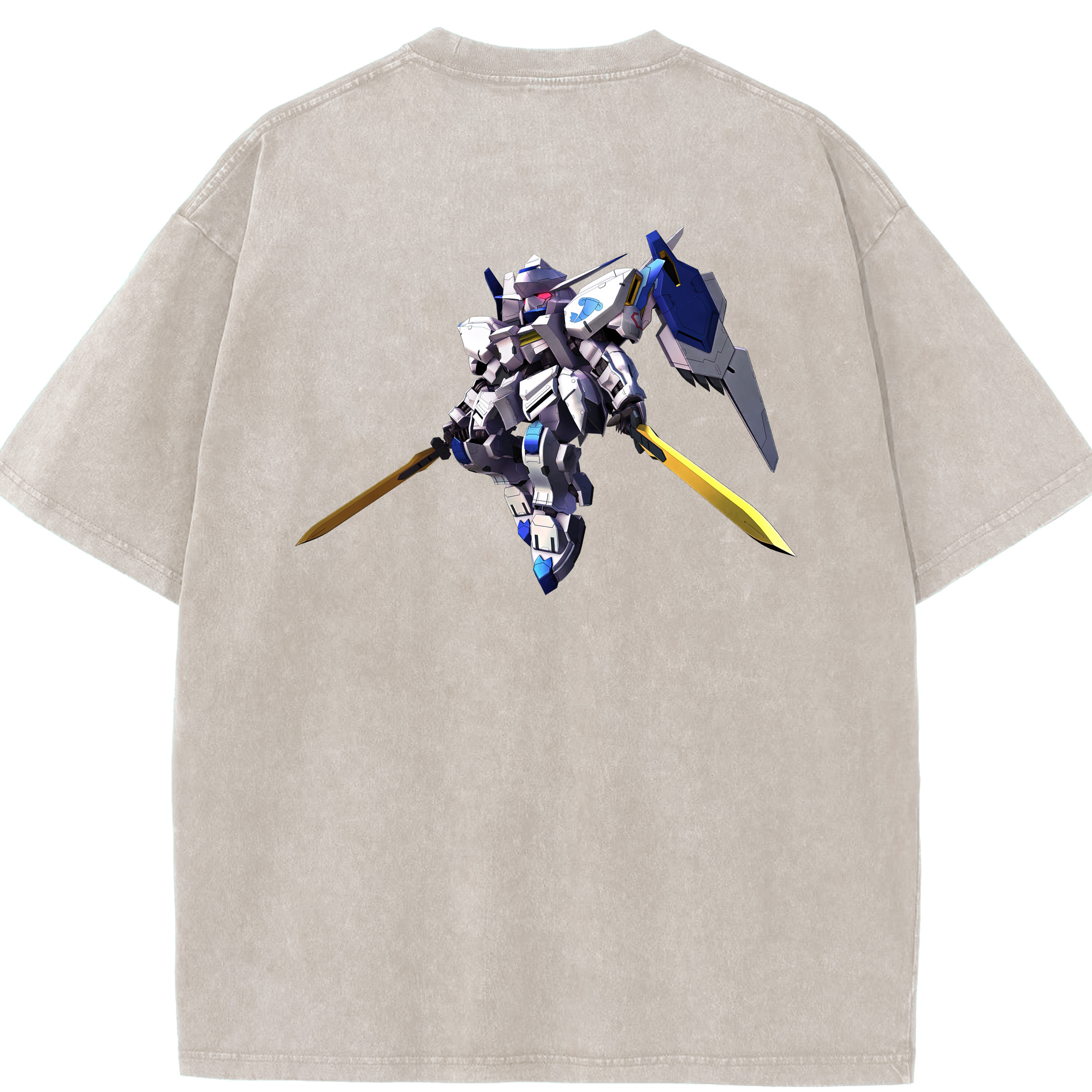 （画像用） 機動戦士ガンダム Mobile Suit Gundam 綿100% ヴィンテージ風 半袖Tシャツ（背面プリント）