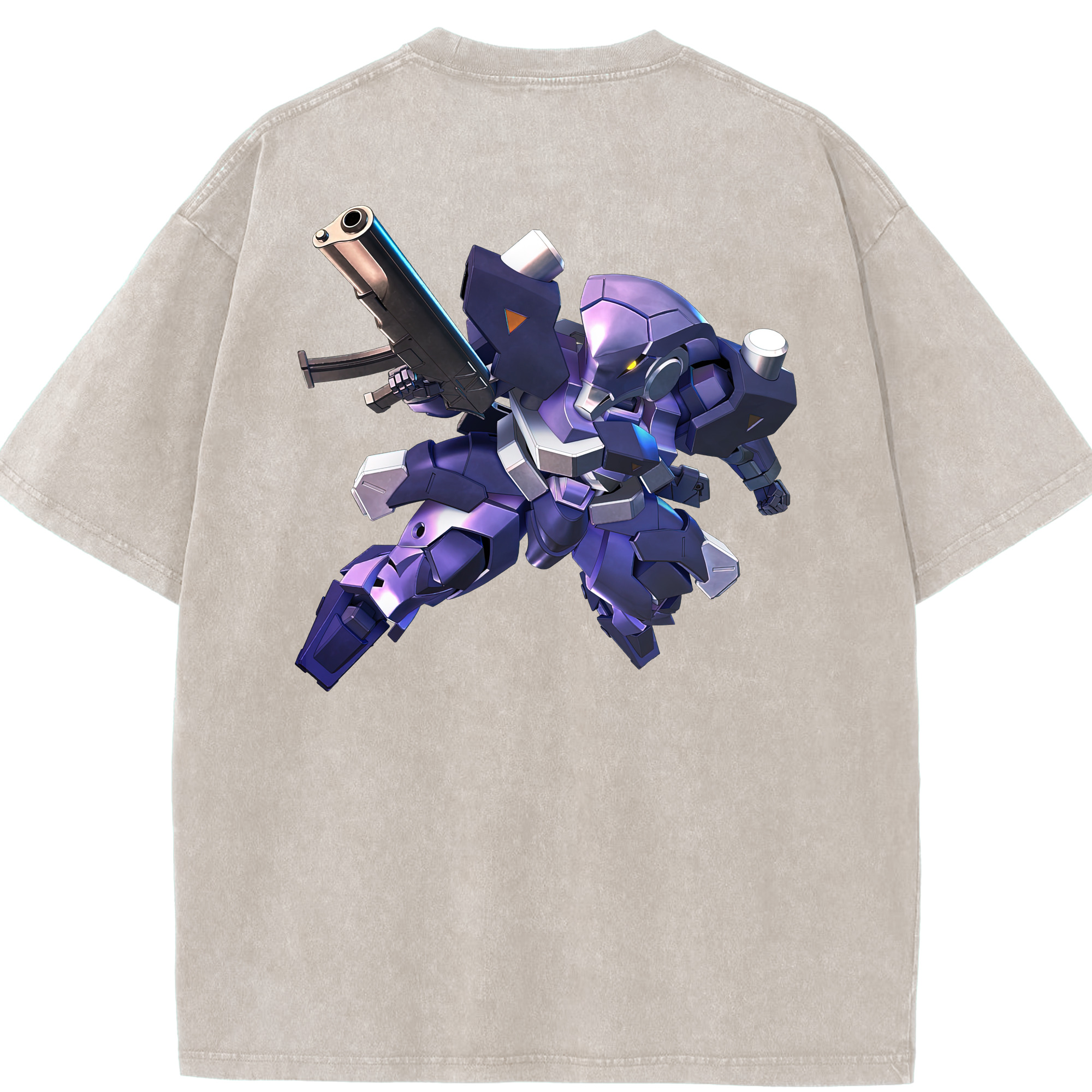 （画像用） 機動戦士ガンダム Mobile Suit Gundam 綿100% ヴィンテージ風 半袖Tシャツ（背面プリント）