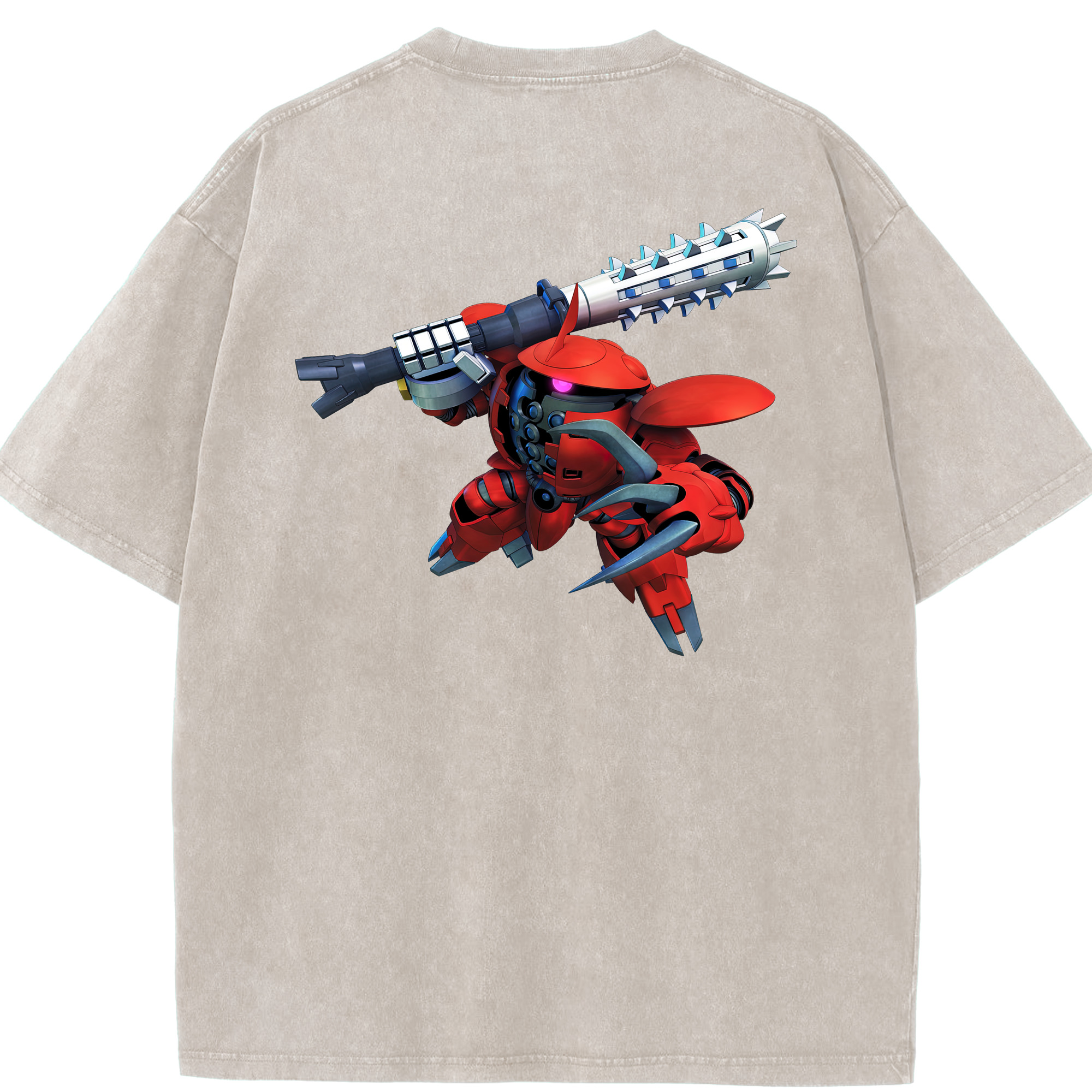 （画像用） 機動戦士ガンダム Mobile Suit Gundam 綿100% ヴィンテージ風 半袖Tシャツ（背面プリント）