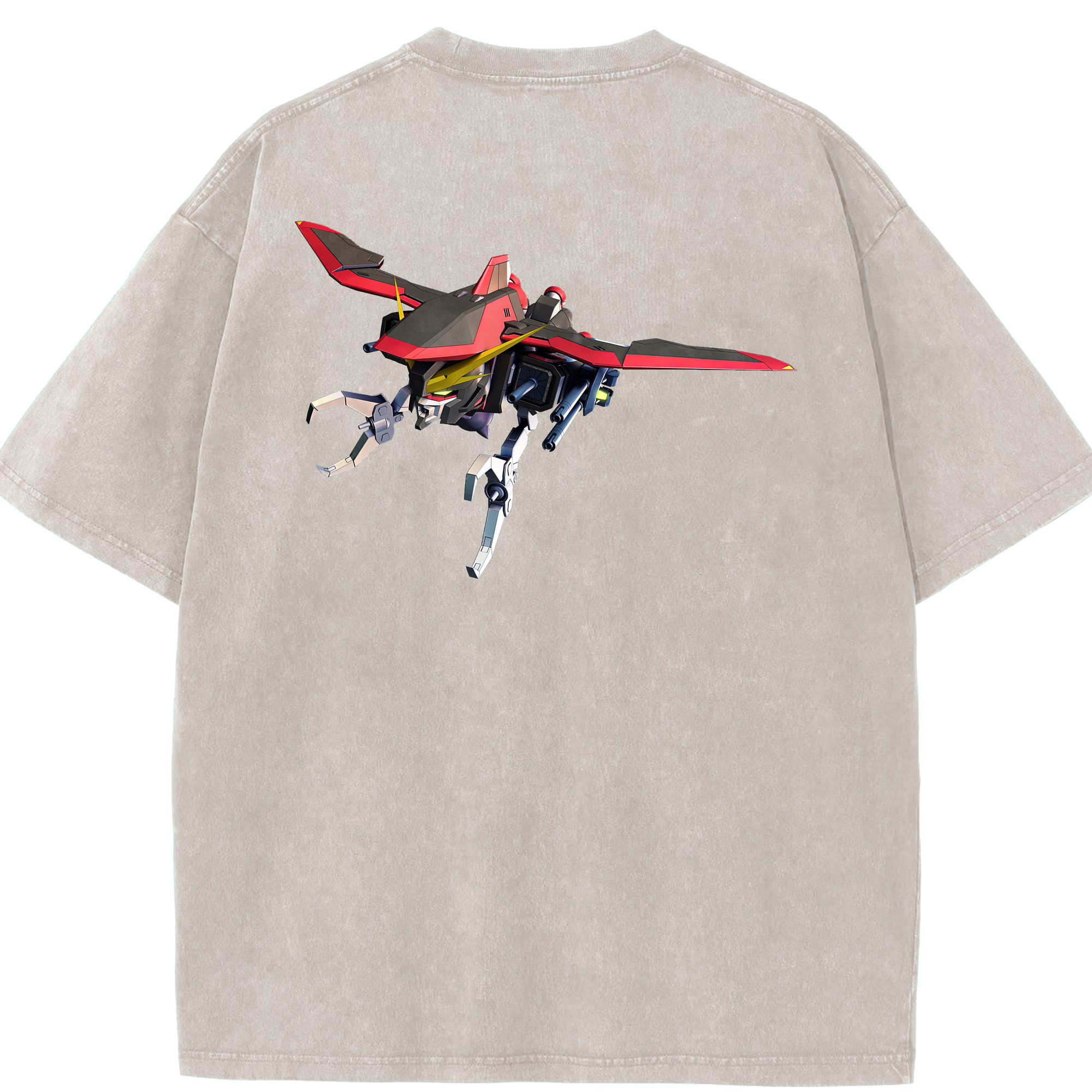 （画像用） 機動戦士ガンダム Mobile Suit Gundam 綿100% ヴィンテージ風 半袖Tシャツ（背面プリント）