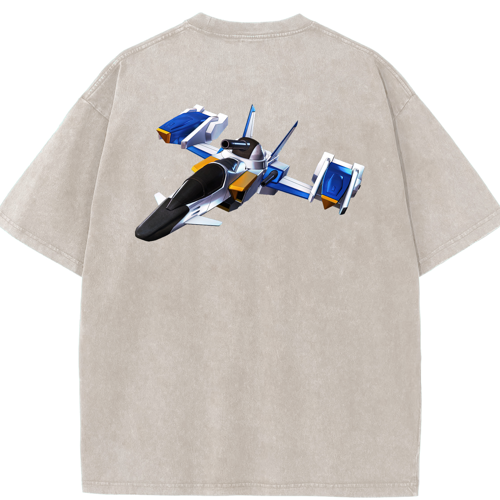 （画像用） 機動戦士ガンダム Mobile Suit Gundam 綿100% ヴィンテージ風 半袖Tシャツ（背面プリント）