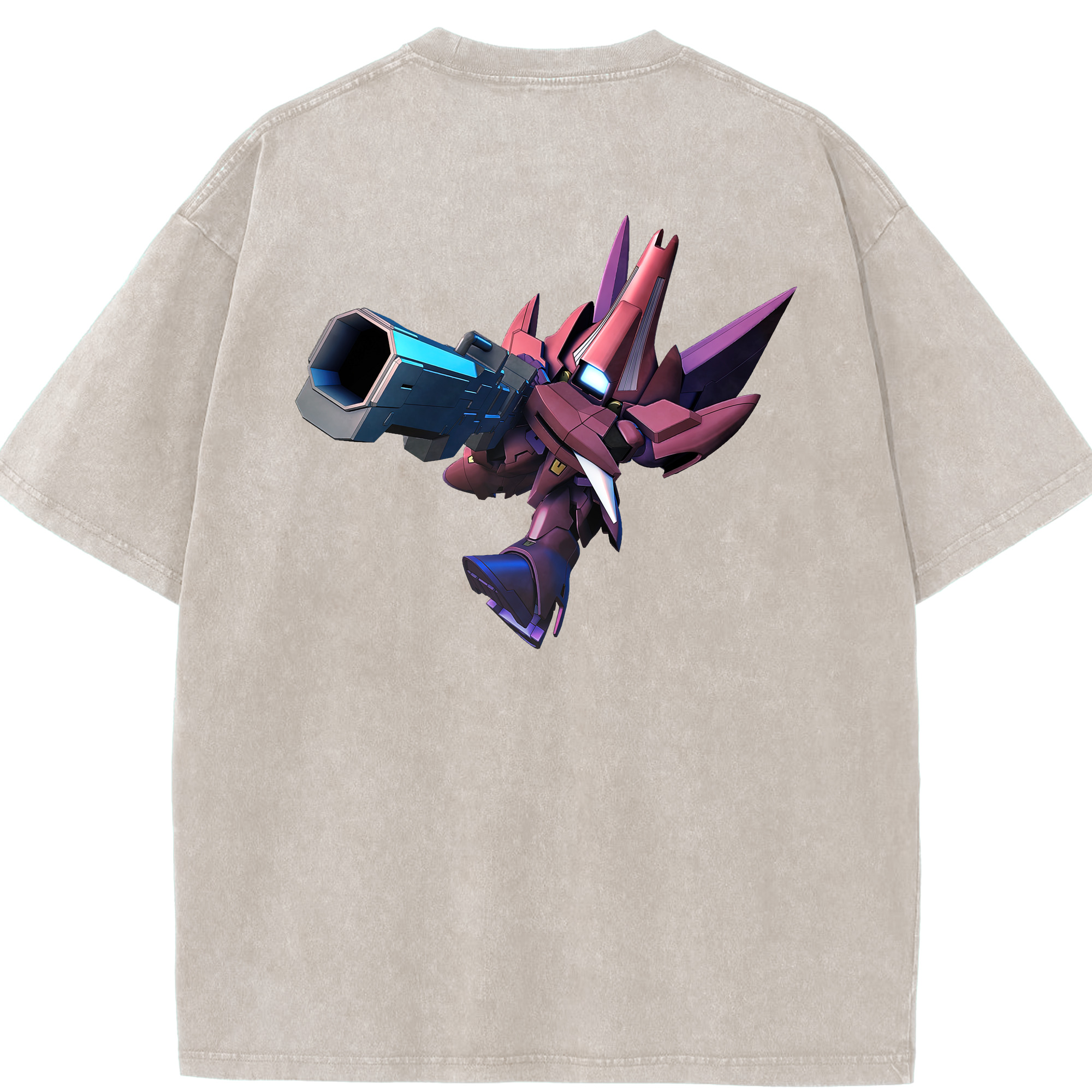 （画像用） 機動戦士ガンダム Mobile Suit Gundam 綿100% ヴィンテージ風 半袖Tシャツ（背面プリント）