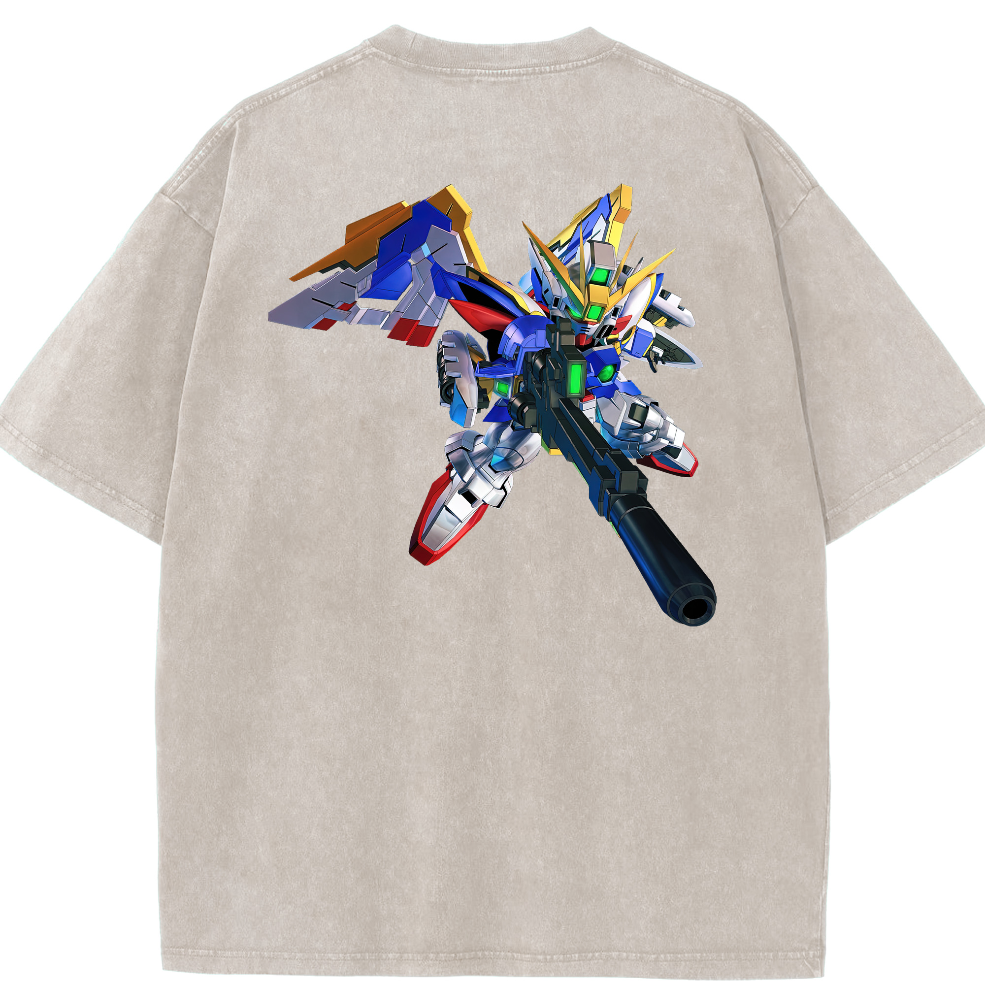 （画像用） 機動戦士ガンダム Mobile Suit Gundam 綿100% ヴィンテージ風 半袖Tシャツ（背面プリント）