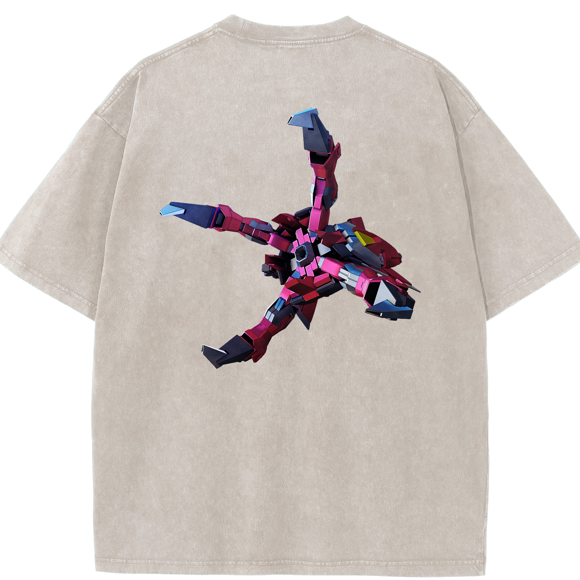 （画像用） 機動戦士ガンダム Mobile Suit Gundam 綿100% ヴィンテージ風 半袖Tシャツ（背面プリント）