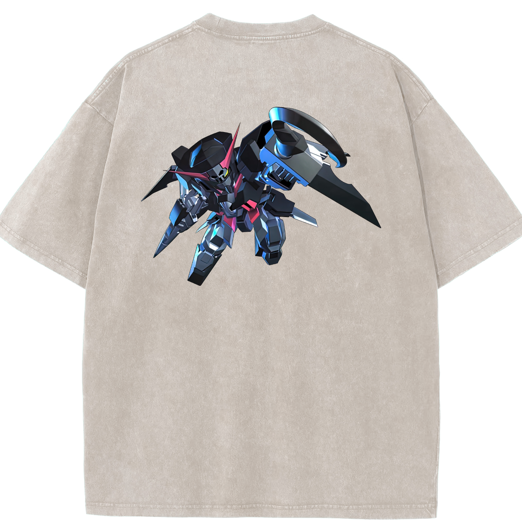 （画像用） 機動戦士ガンダム Mobile Suit Gundam 綿100% ヴィンテージ風 半袖Tシャツ（背面プリント）