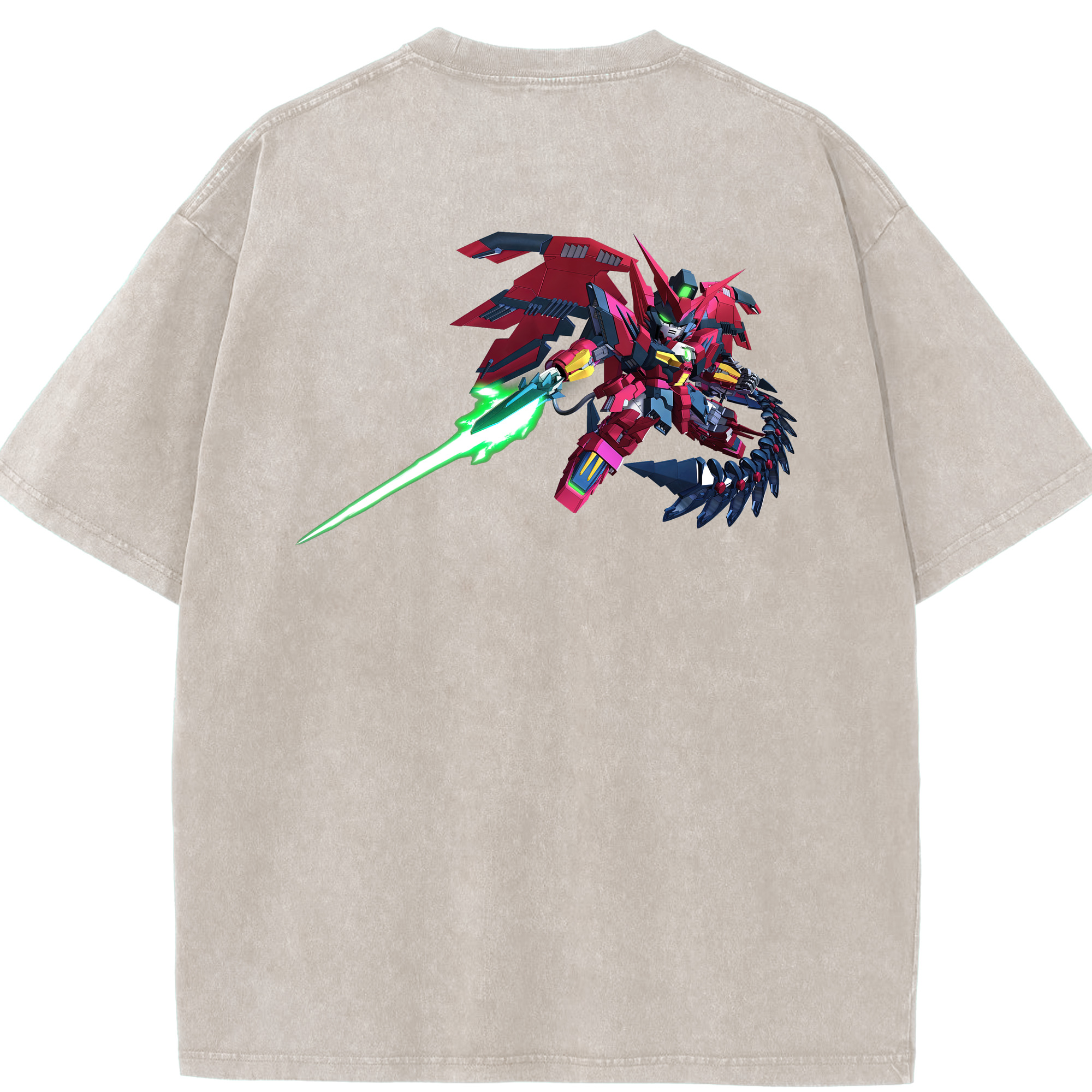 （画像用） 機動戦士ガンダム Mobile Suit Gundam 綿100% ヴィンテージ風 半袖Tシャツ（背面プリント）