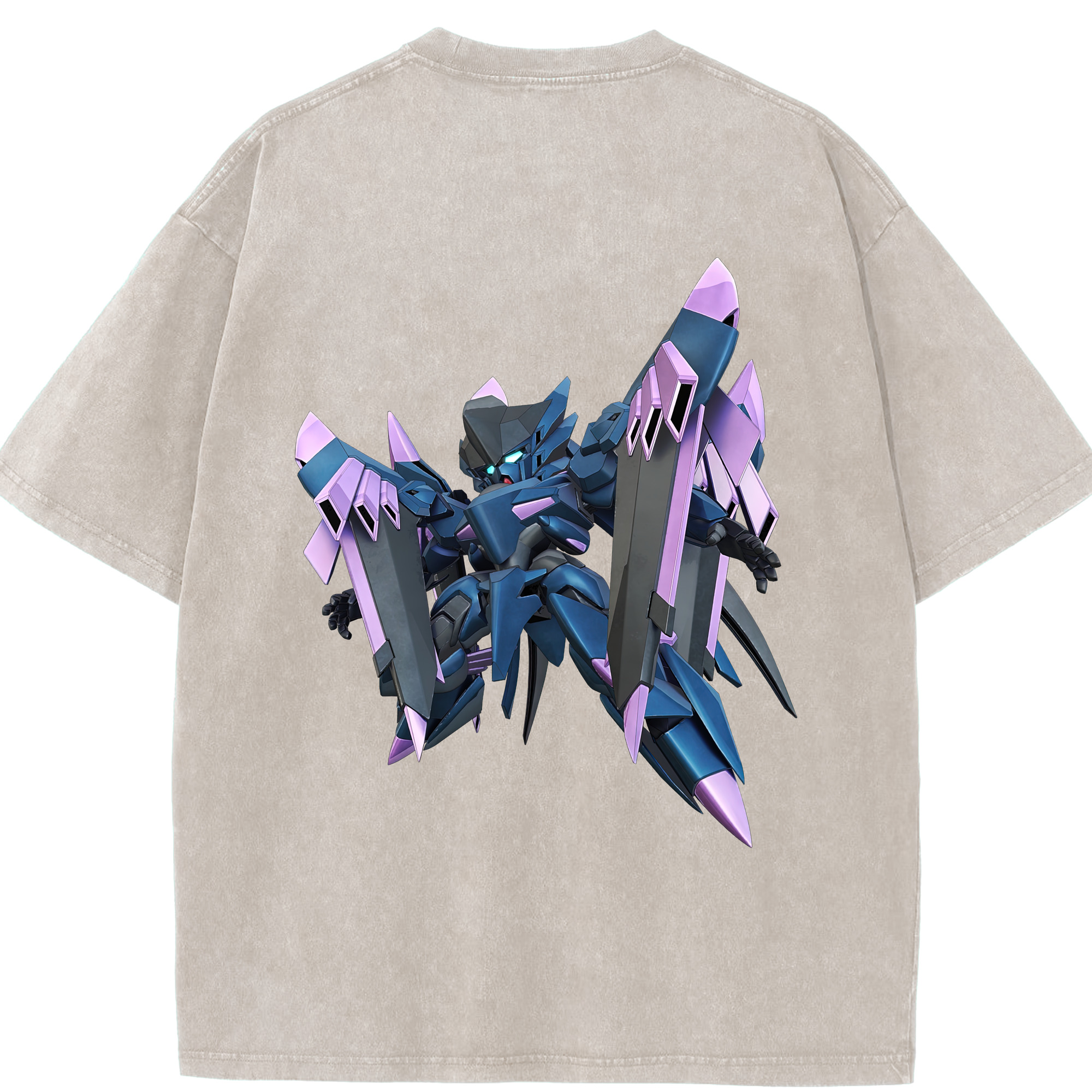 （画像用） 機動戦士ガンダム Mobile Suit Gundam 綿100% ヴィンテージ風 半袖Tシャツ（背面プリント）
