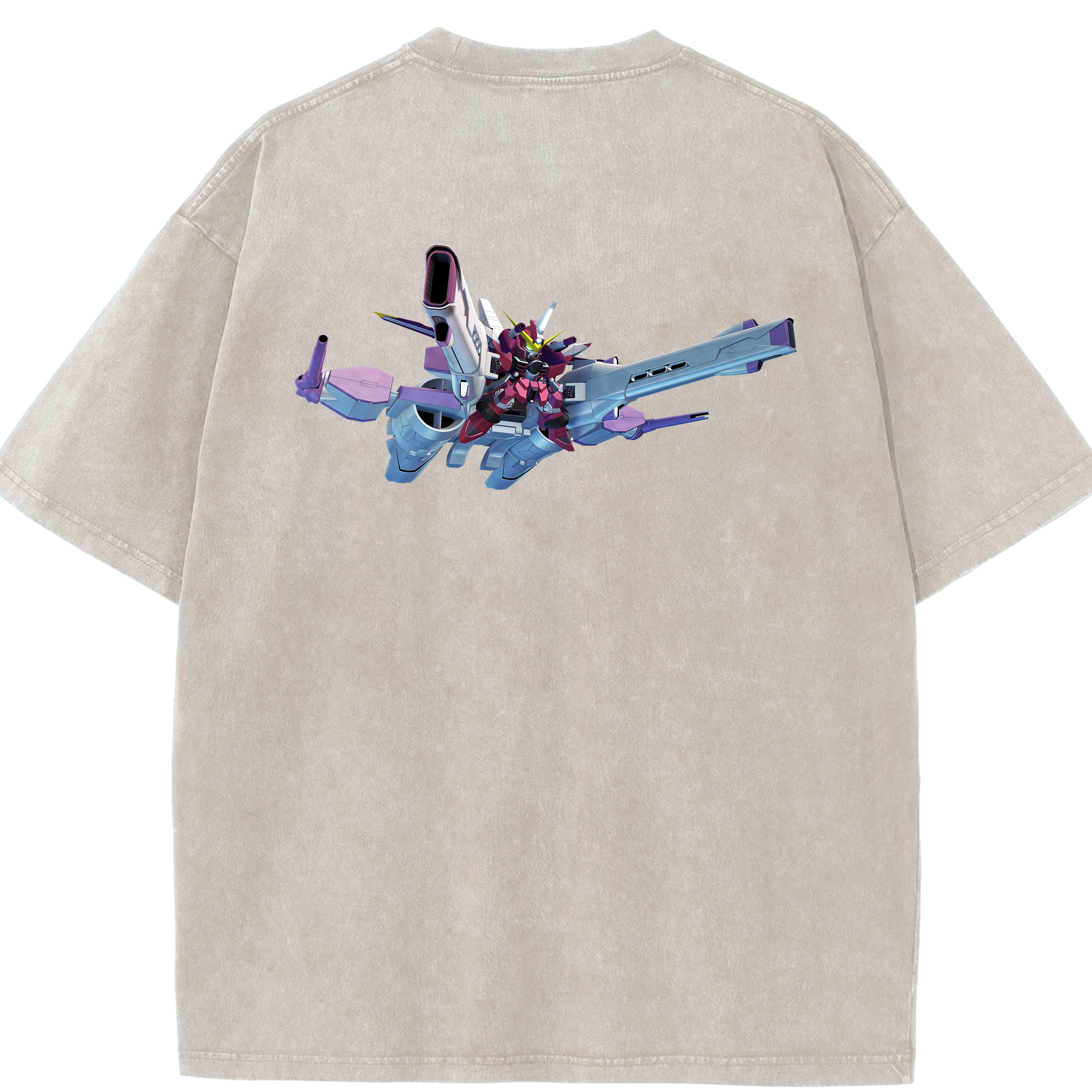（画像用） 機動戦士ガンダム Mobile Suit Gundam 綿100% ヴィンテージ風 半袖Tシャツ（背面プリント）