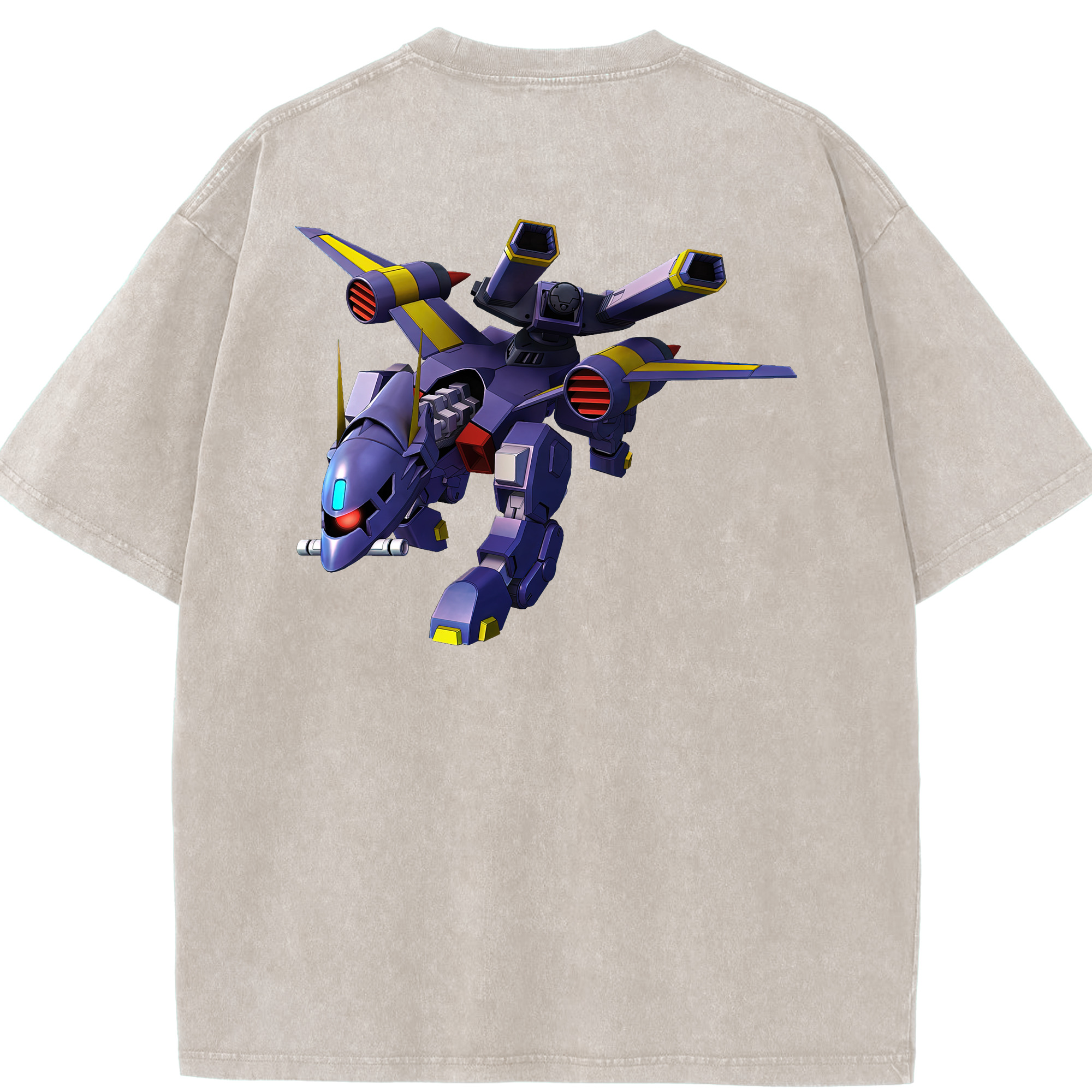（画像用） 機動戦士ガンダム Mobile Suit Gundam 綿100% ヴィンテージ風 半袖Tシャツ（背面プリント）