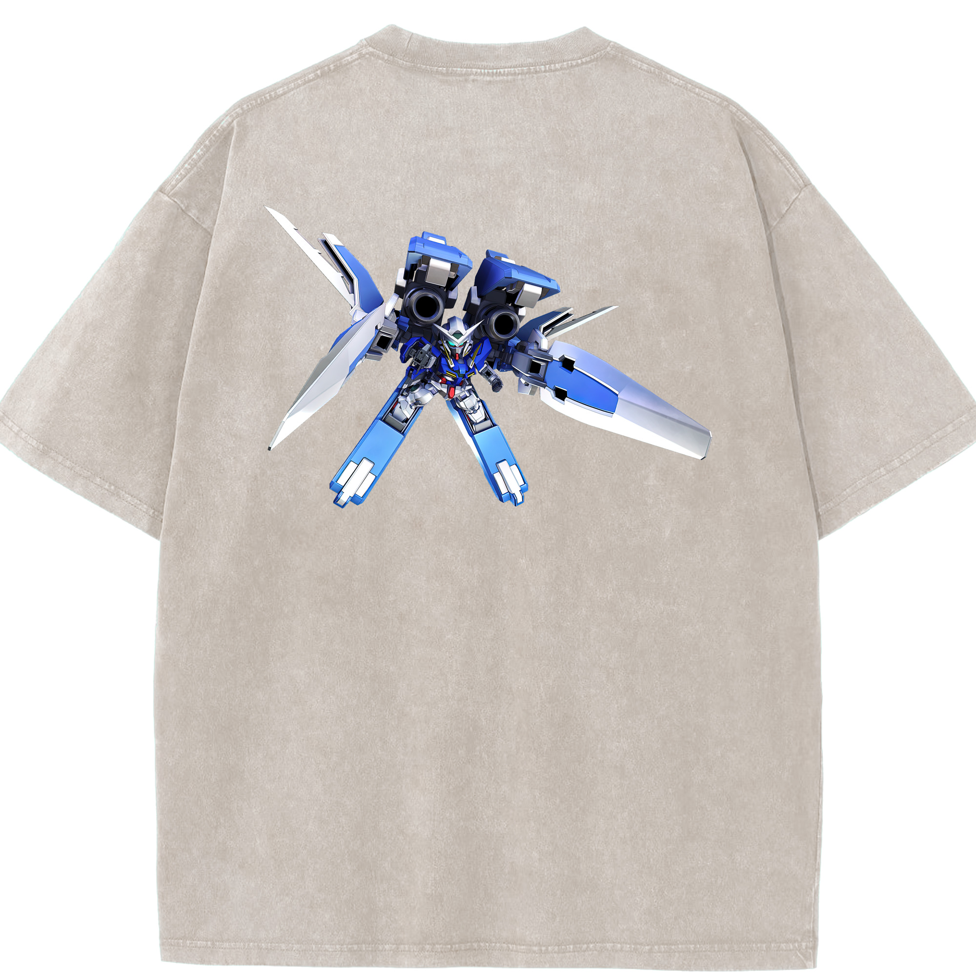 （画像用） 機動戦士ガンダム Mobile Suit Gundam 綿100% ヴィンテージ風 半袖Tシャツ（背面プリント）