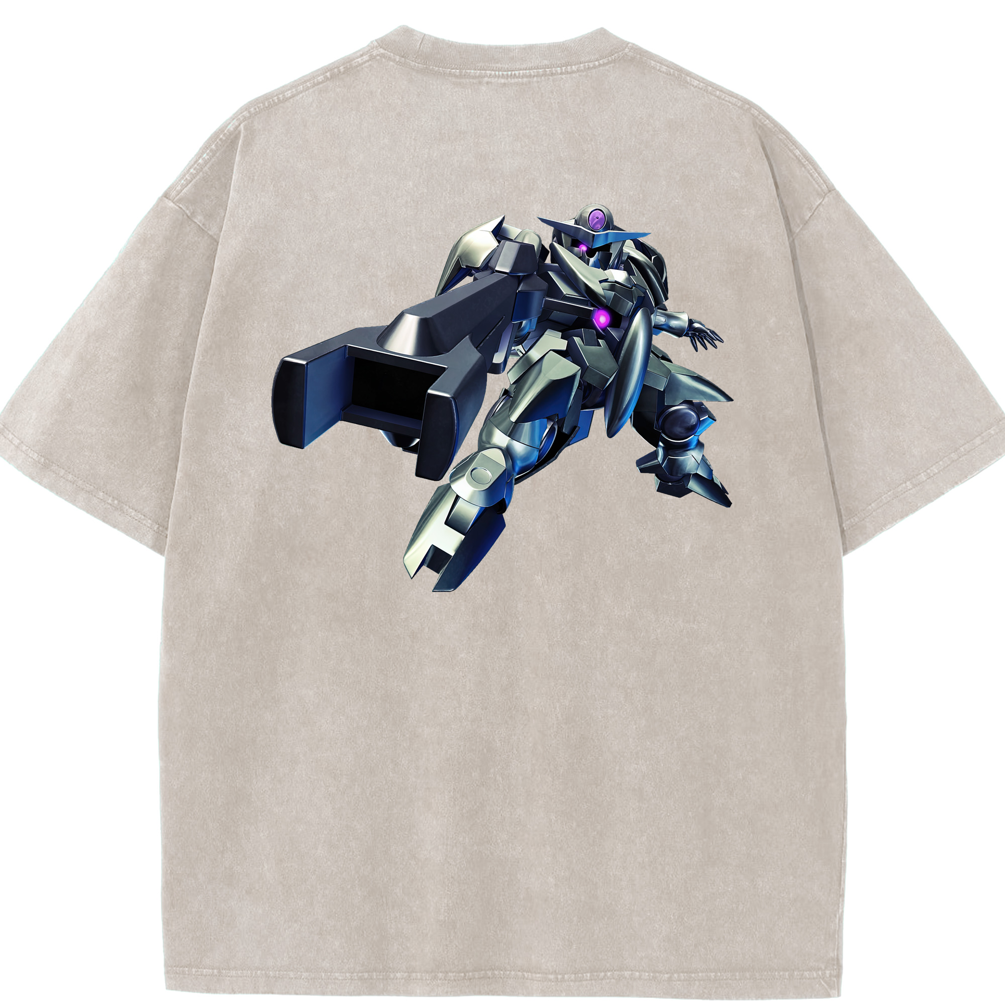 （画像用） 機動戦士ガンダム Mobile Suit Gundam 綿100% ヴィンテージ風 半袖Tシャツ（背面プリント）
