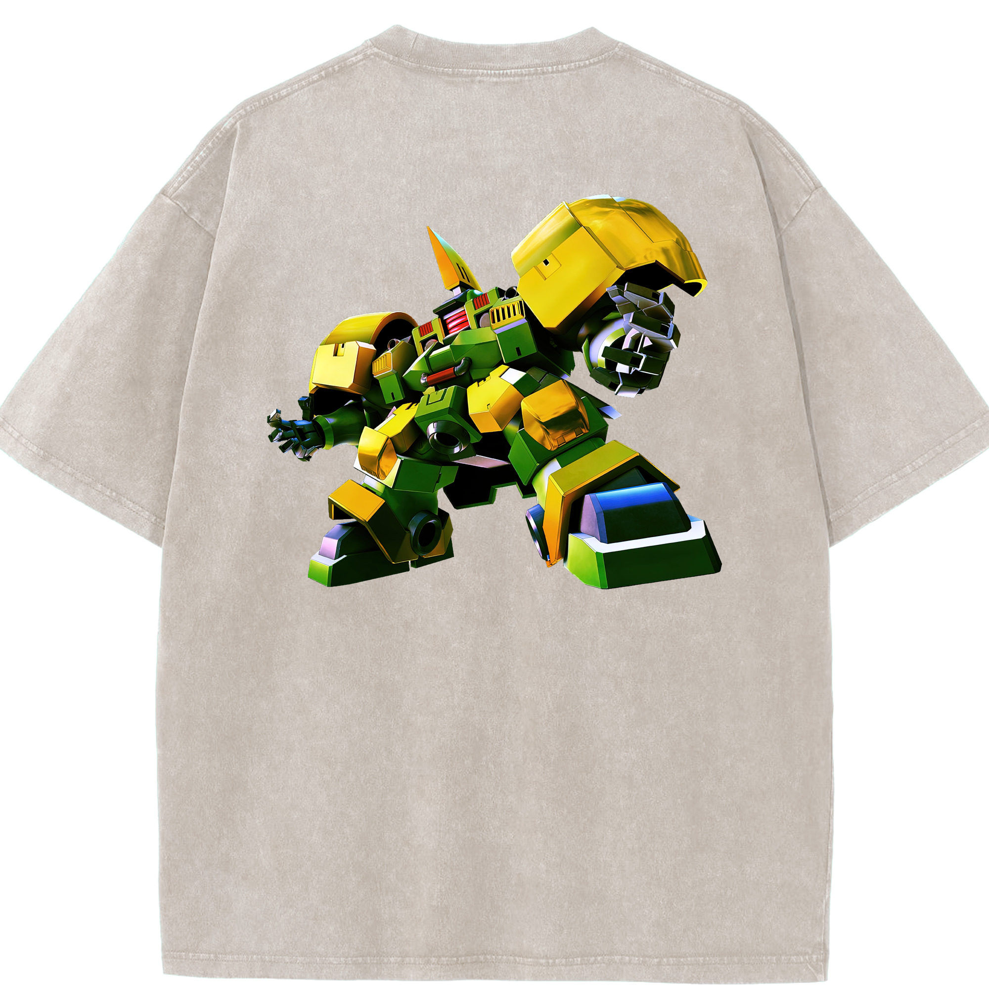（画像用） 機動戦士ガンダム Mobile Suit Gundam 綿100% ヴィンテージ風 半袖Tシャツ（背面プリント）