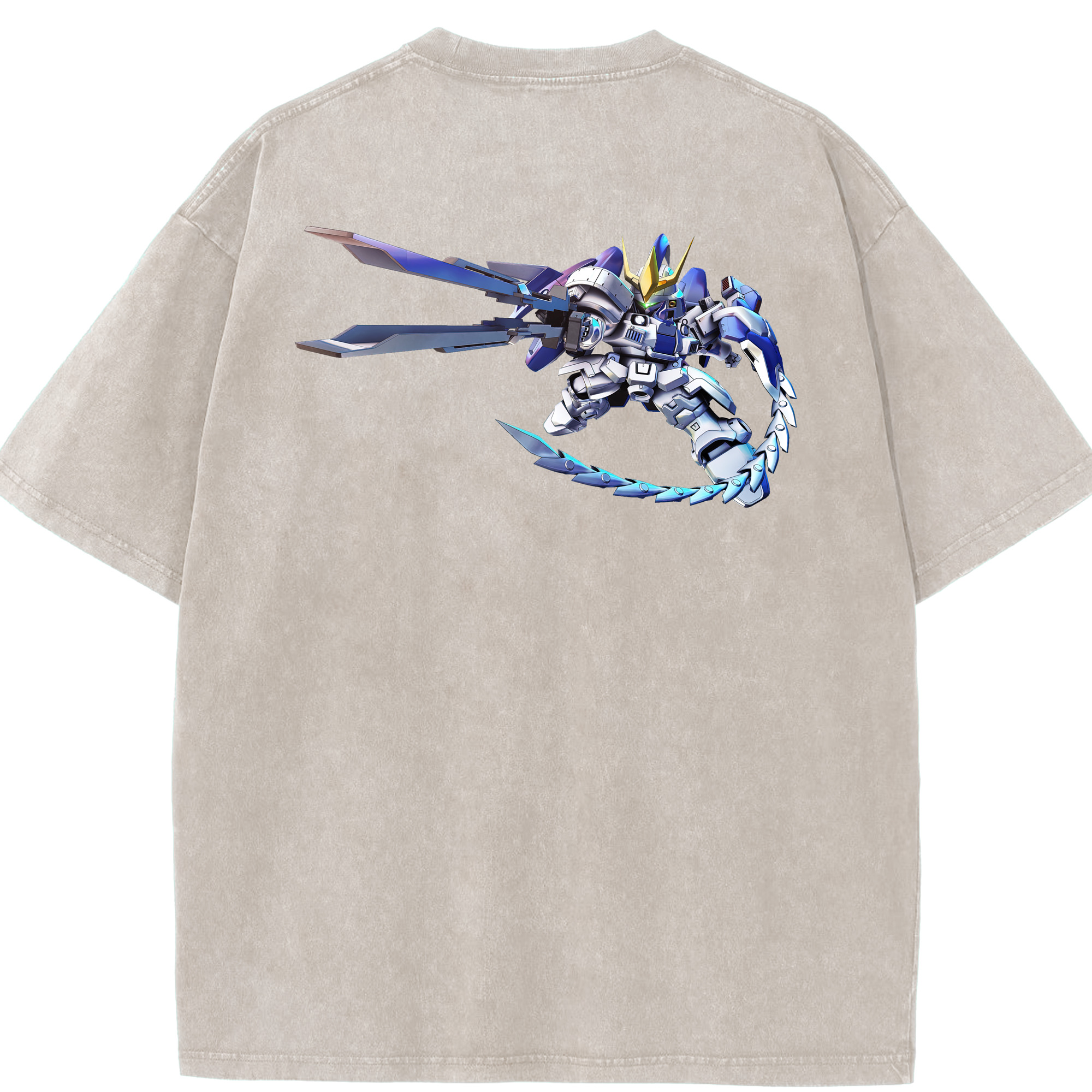 （画像用） 機動戦士ガンダム Mobile Suit Gundam 綿100% ヴィンテージ風 半袖Tシャツ（背面プリント）