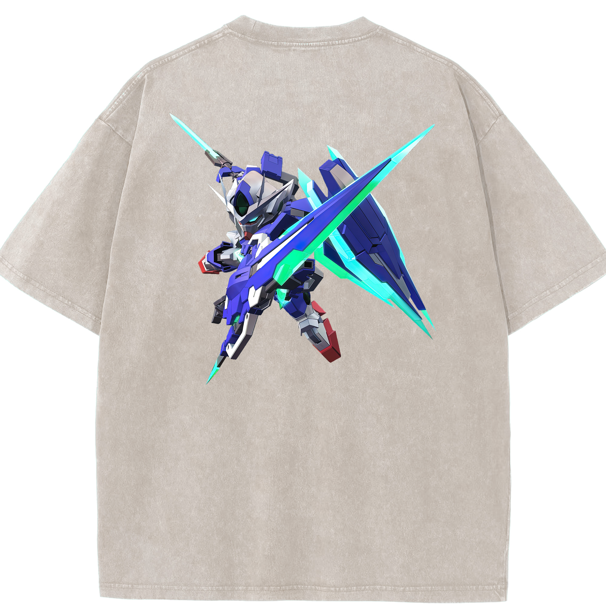 （画像用） 機動戦士ガンダム Mobile Suit Gundam 綿100% ヴィンテージ風 半袖Tシャツ（背面プリント）