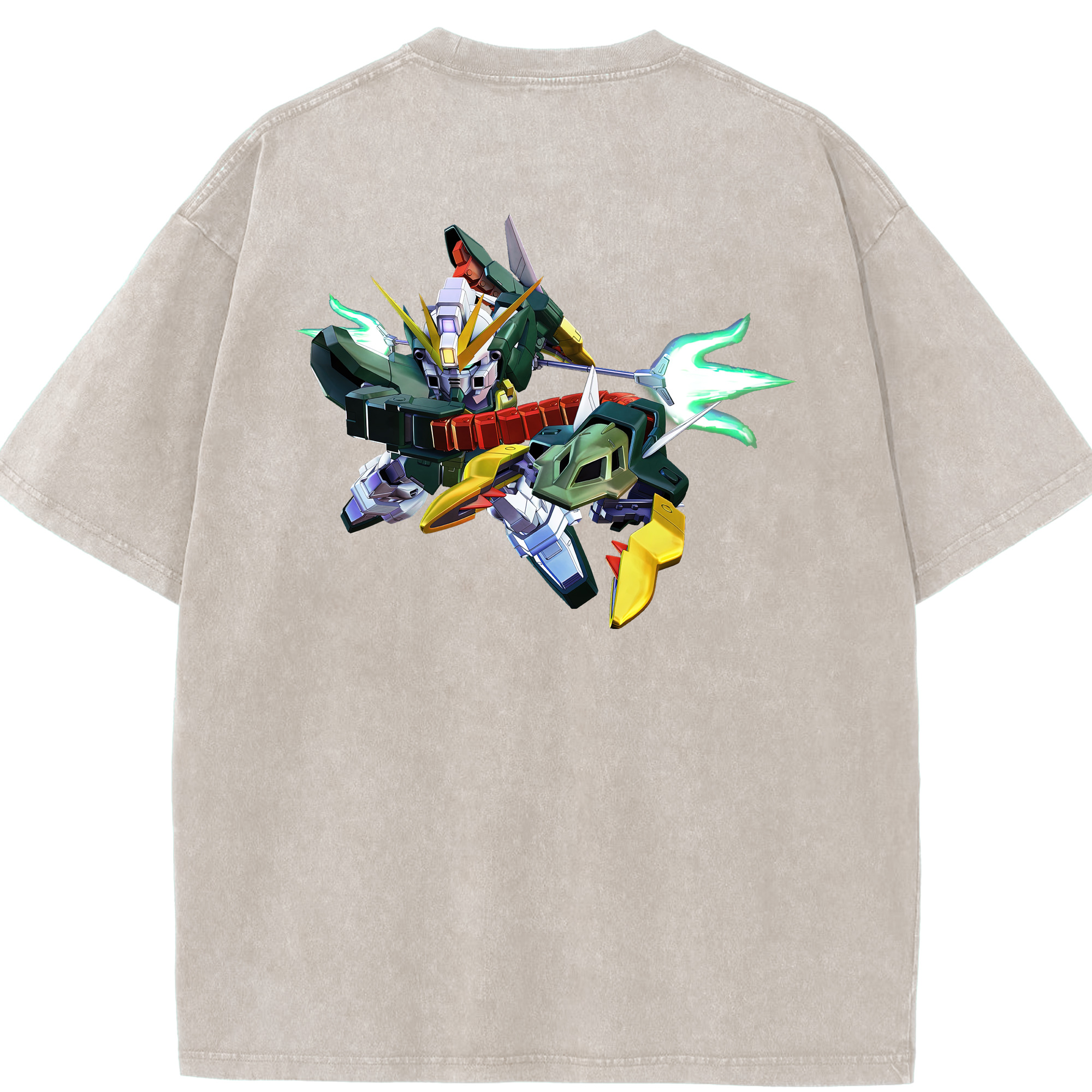 （画像用） 機動戦士ガンダム Mobile Suit Gundam 綿100% ヴィンテージ風 半袖Tシャツ（背面プリント）