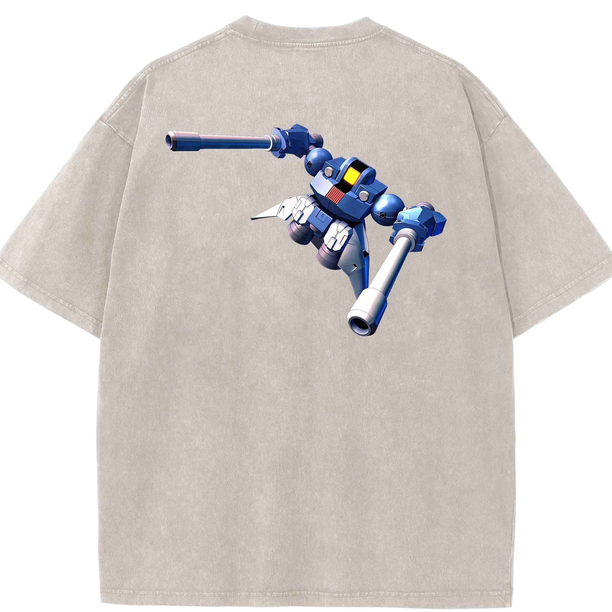 （画像用） 機動戦士ガンダム Mobile Suit Gundam 綿100% ヴィンテージ風 半袖Tシャツ（背面プリント）