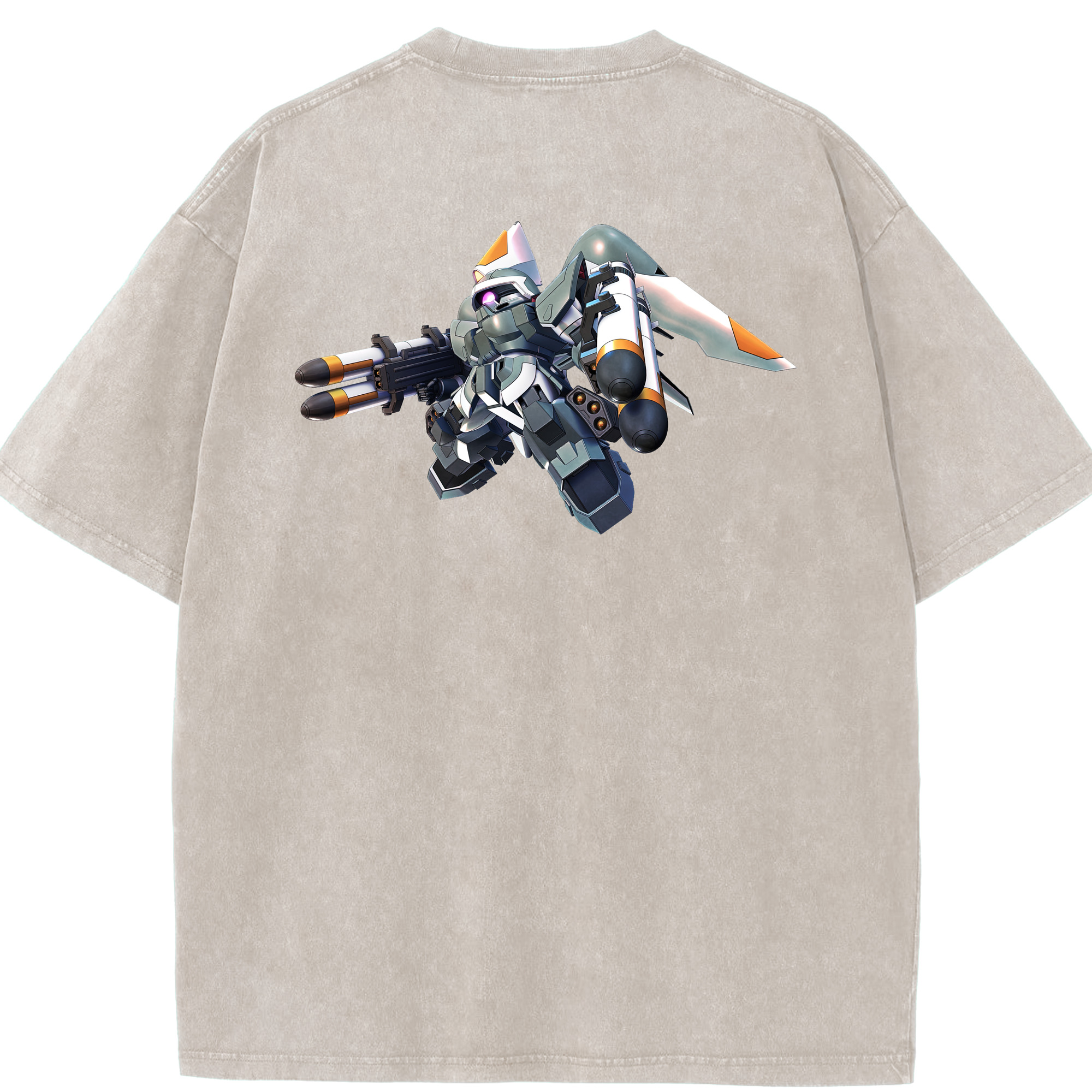 （画像用） 機動戦士ガンダム Mobile Suit Gundam 綿100% ヴィンテージ風 半袖Tシャツ（背面プリント）