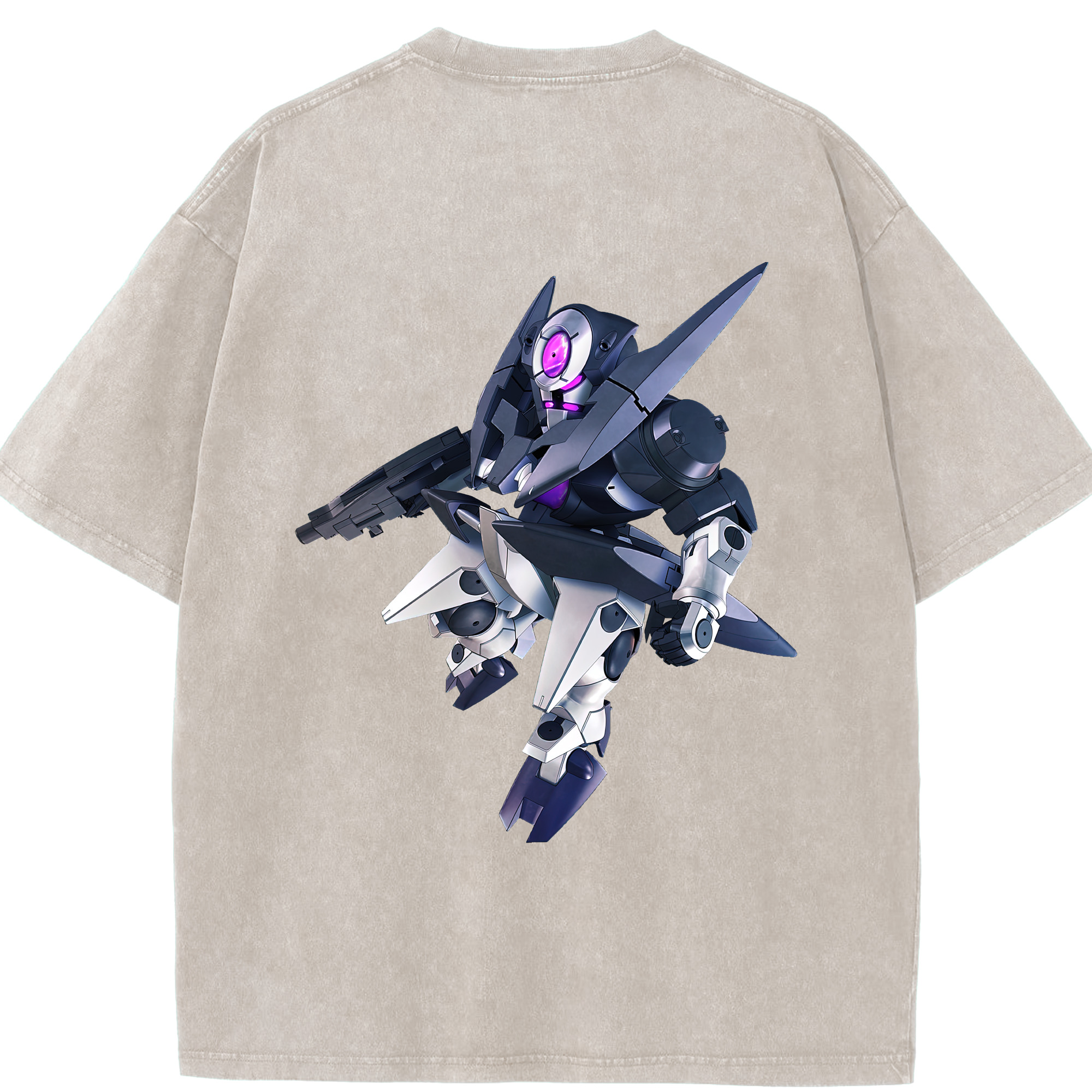 （画像用） 機動戦士ガンダム Mobile Suit Gundam 綿100% ヴィンテージ風 半袖Tシャツ（背面プリント）