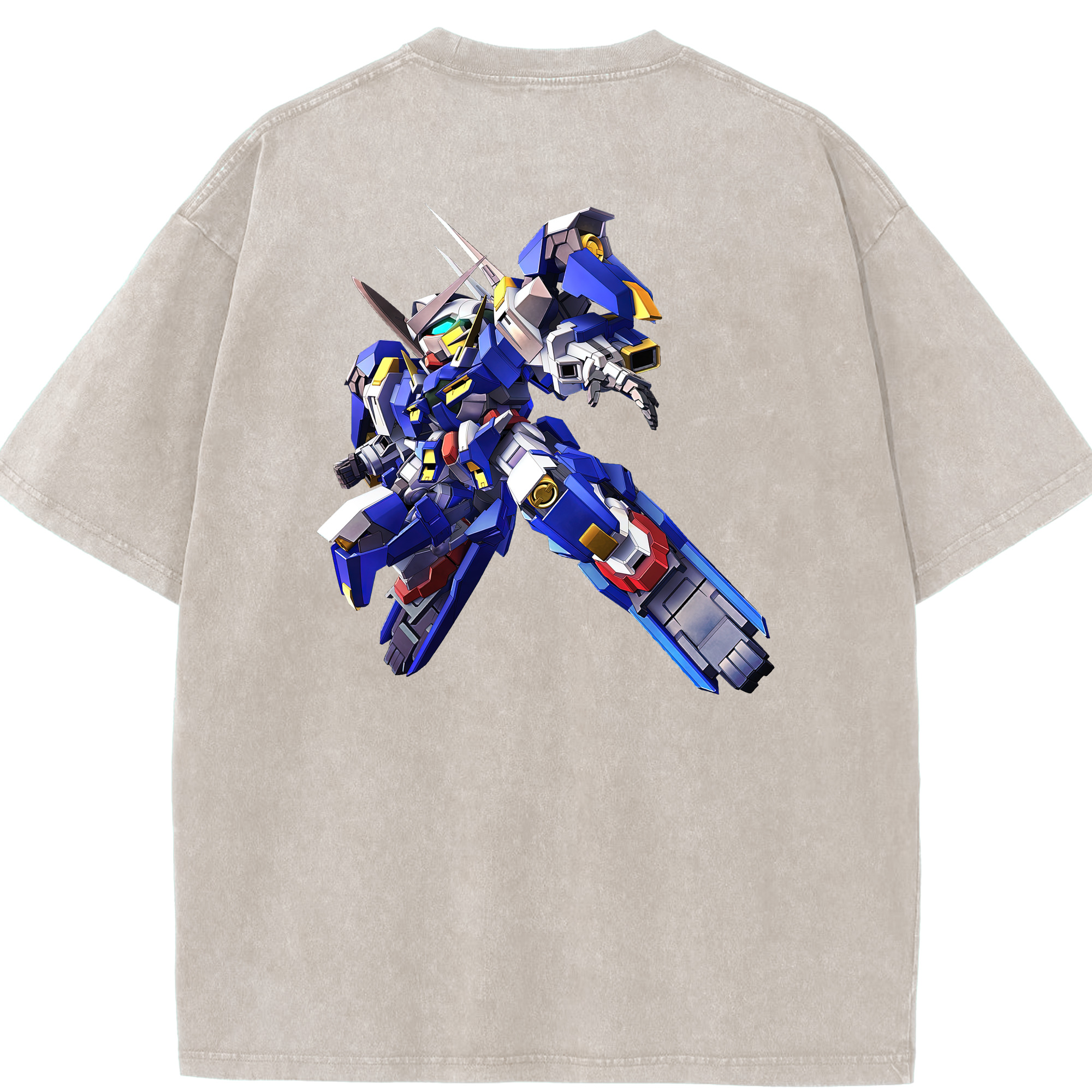 （画像用） 機動戦士ガンダム Mobile Suit Gundam 綿100% ヴィンテージ風 半袖Tシャツ（背面プリント）