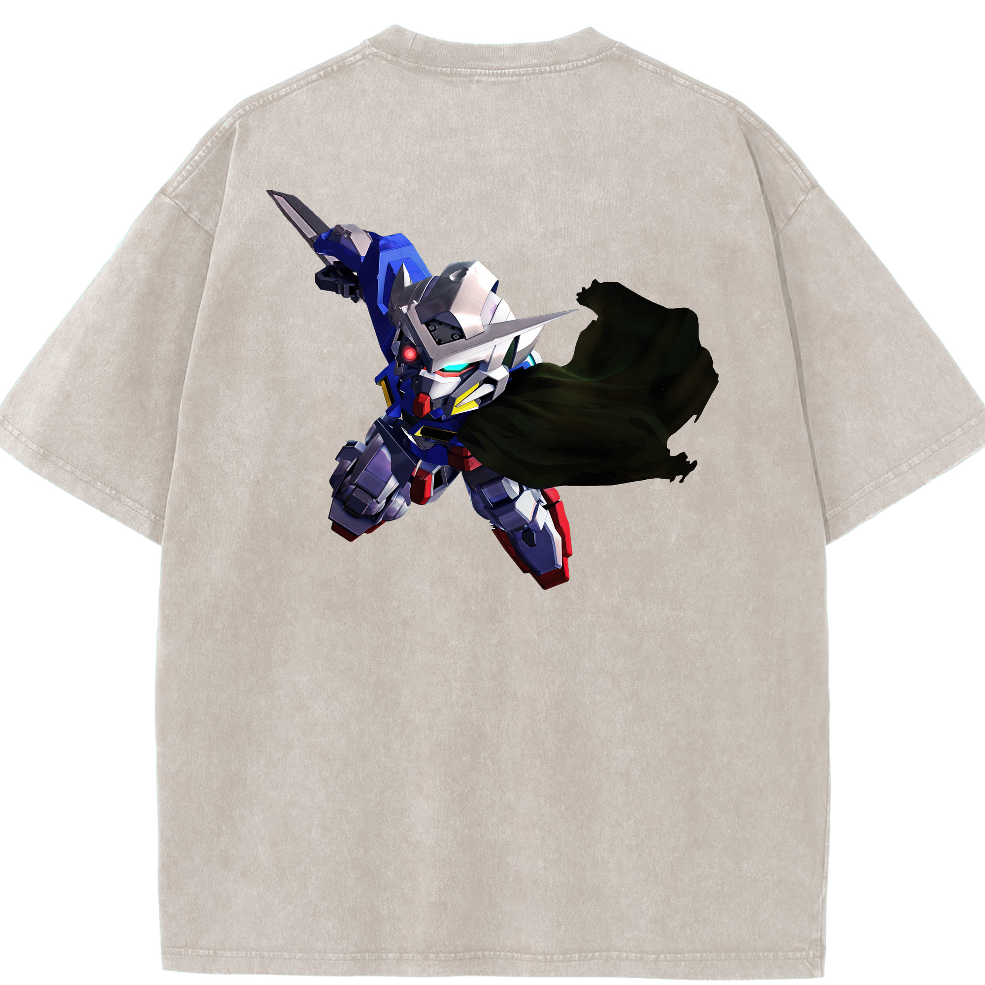 （画像用） 機動戦士ガンダム Mobile Suit Gundam 綿100% ヴィンテージ風 半袖Tシャツ（背面プリント）