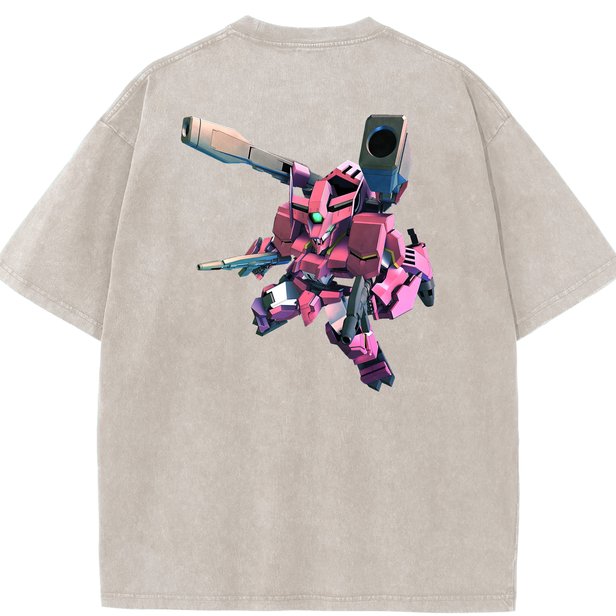 （画像用） 機動戦士ガンダム Mobile Suit Gundam 綿100% ヴィンテージ風 半袖Tシャツ（背面プリント）